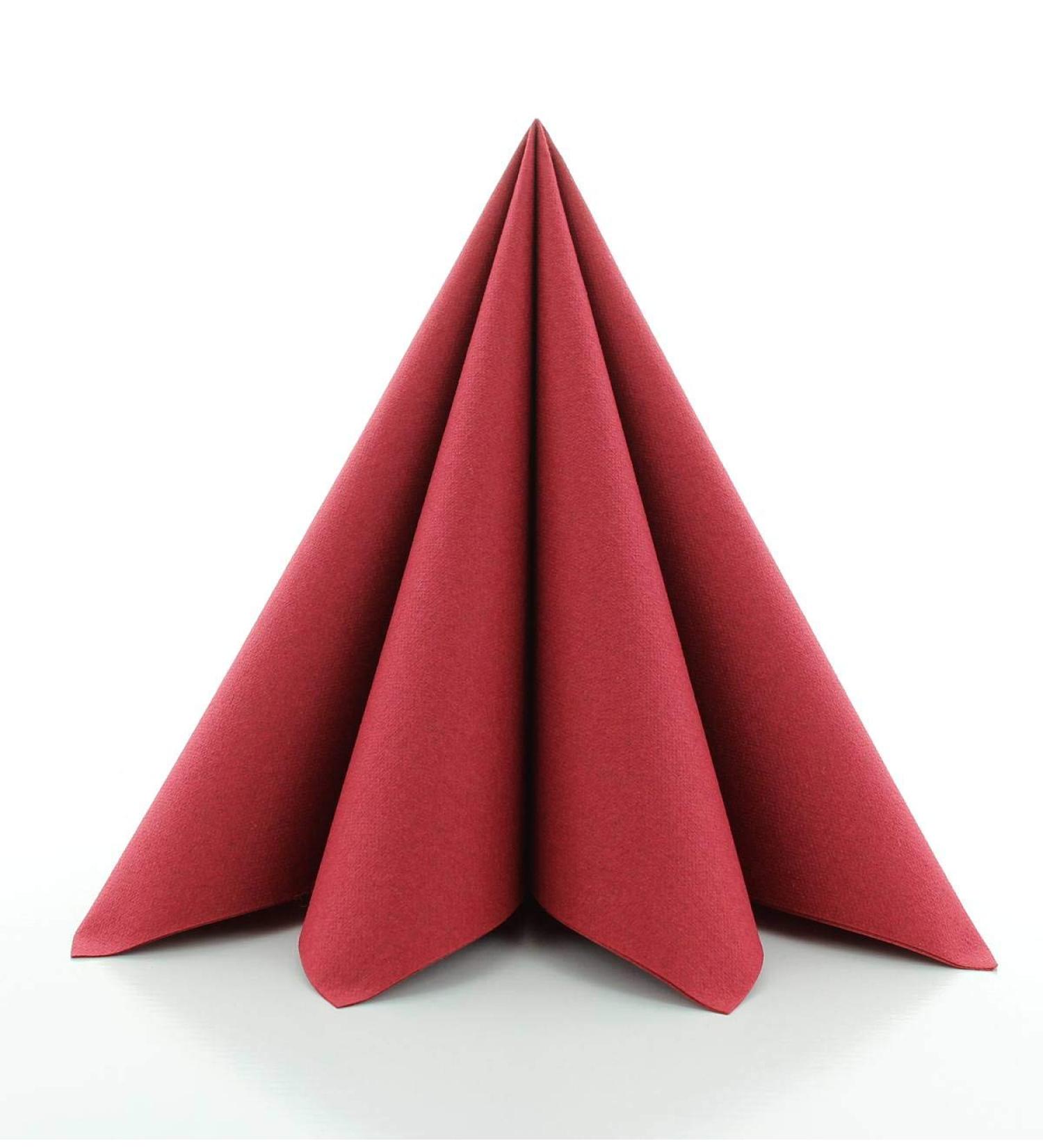 Premium Bordeaux Red Guest Napkins for Weddings & Celebrations | Prime Guest Airlaid - 50 Pack 40x40 cm Fabric-Like Quality - Buy Online on GoSupps.com