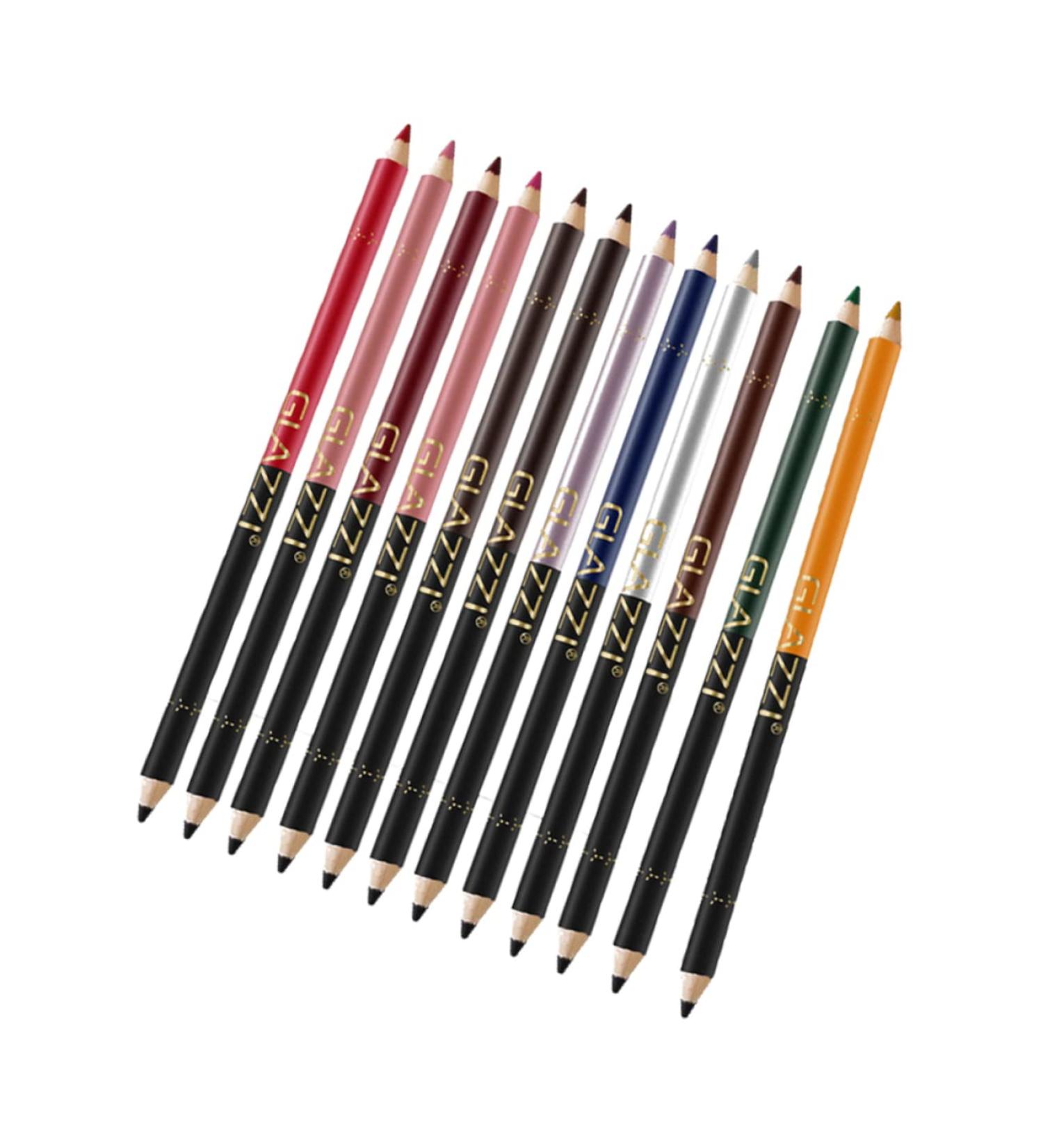 FOMIYES Black Eyeliner Pencils 12pcs Lip Liner Eyeliner Black Waterproof Eyeliner Make up Kit Matte Makeup Tool Makeup Pen Lips - Buy Online on GoSupps.com