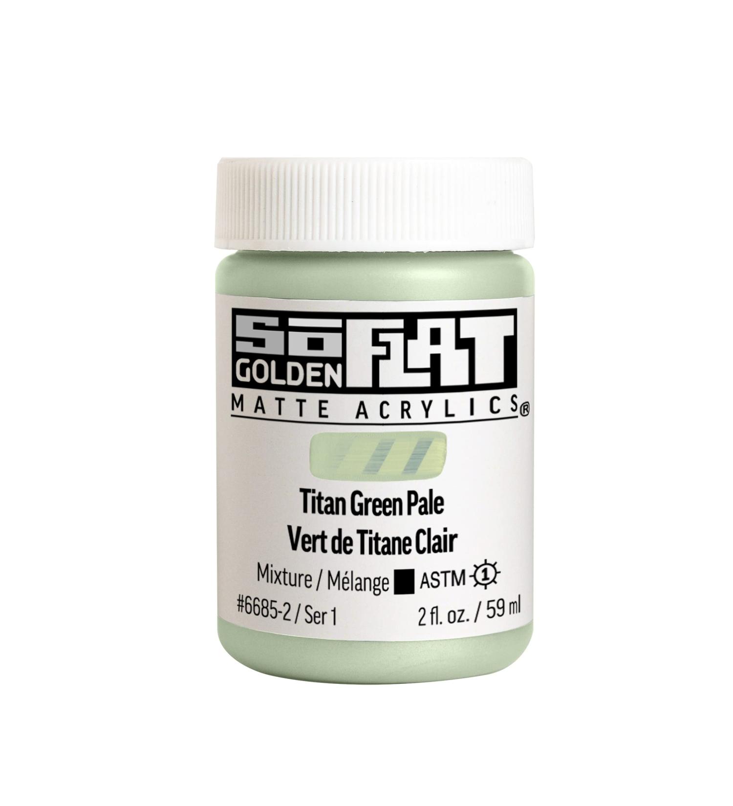 Golden : SoFlat : Matte Acrylic Paint : 59ml : Titan Green Pale - Buy Online on GoSupps.com