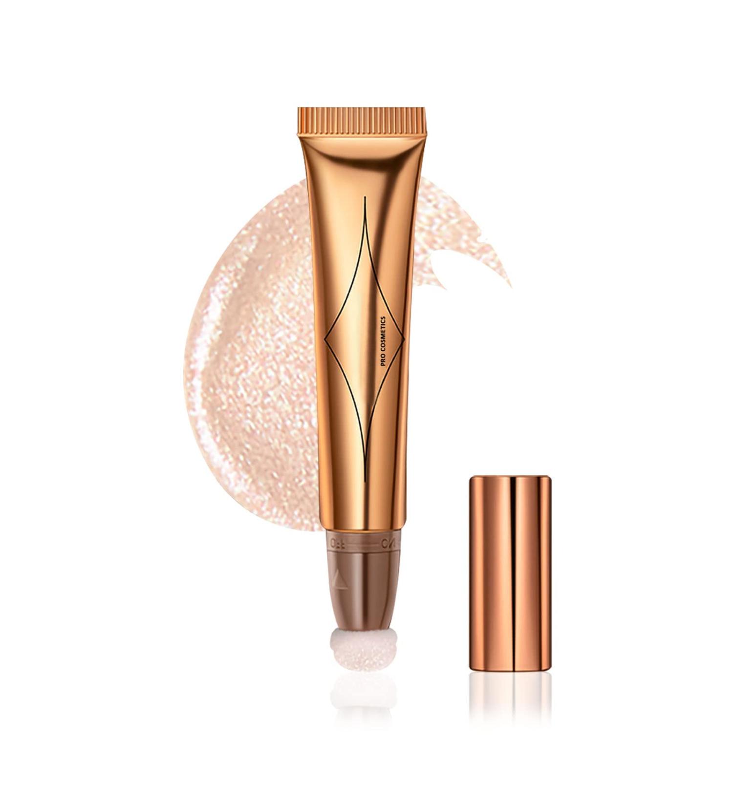 DAGEDA Shimmer Liquid Highlighter Stick - Waterproof Face & Body Makeup (#04 Light Pink) - Buy Online on GoSupps.com