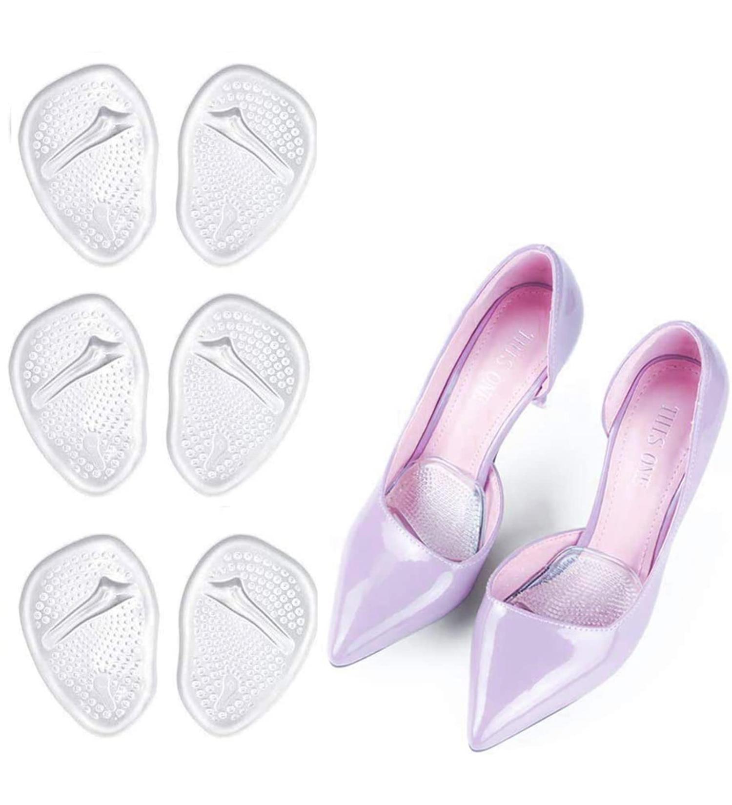 Metatarsal Pad & Ball of Foot Cushions - 3 Pairs for Women | Foot Pain Relief Insole Inserts | Anti-Slip & Soft | One Size Fits All - Buy Online on GoSupps.com