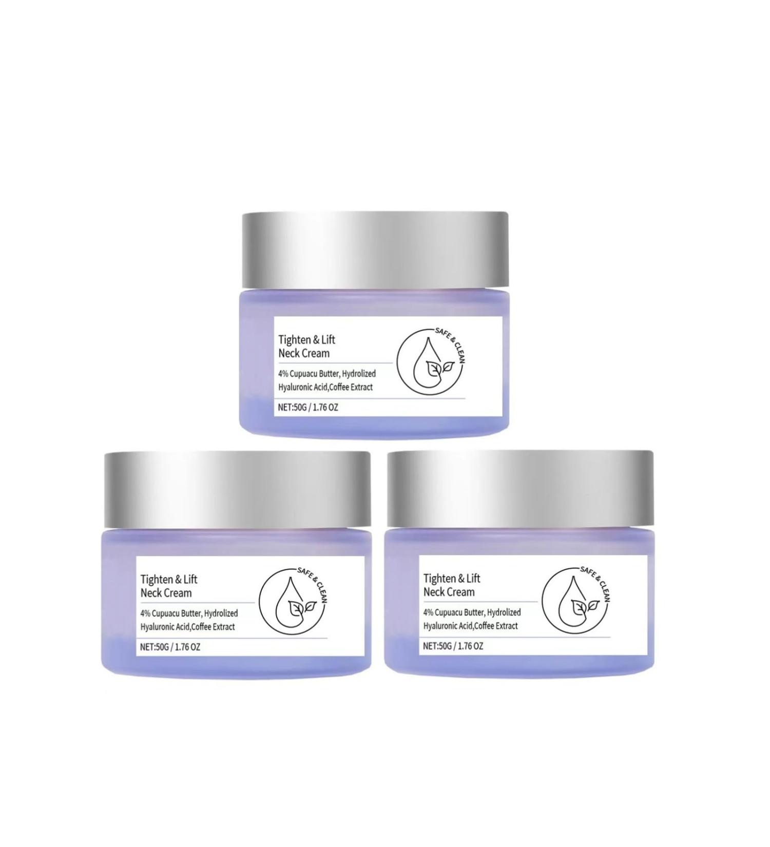Tighten & Lift Neck Cream | Firming Moisturizer for Smooth Hydrated Skin (3PCS) - Anti-Aging Neck Cream for Sagging Skin - Buy Online on GoSupps.com