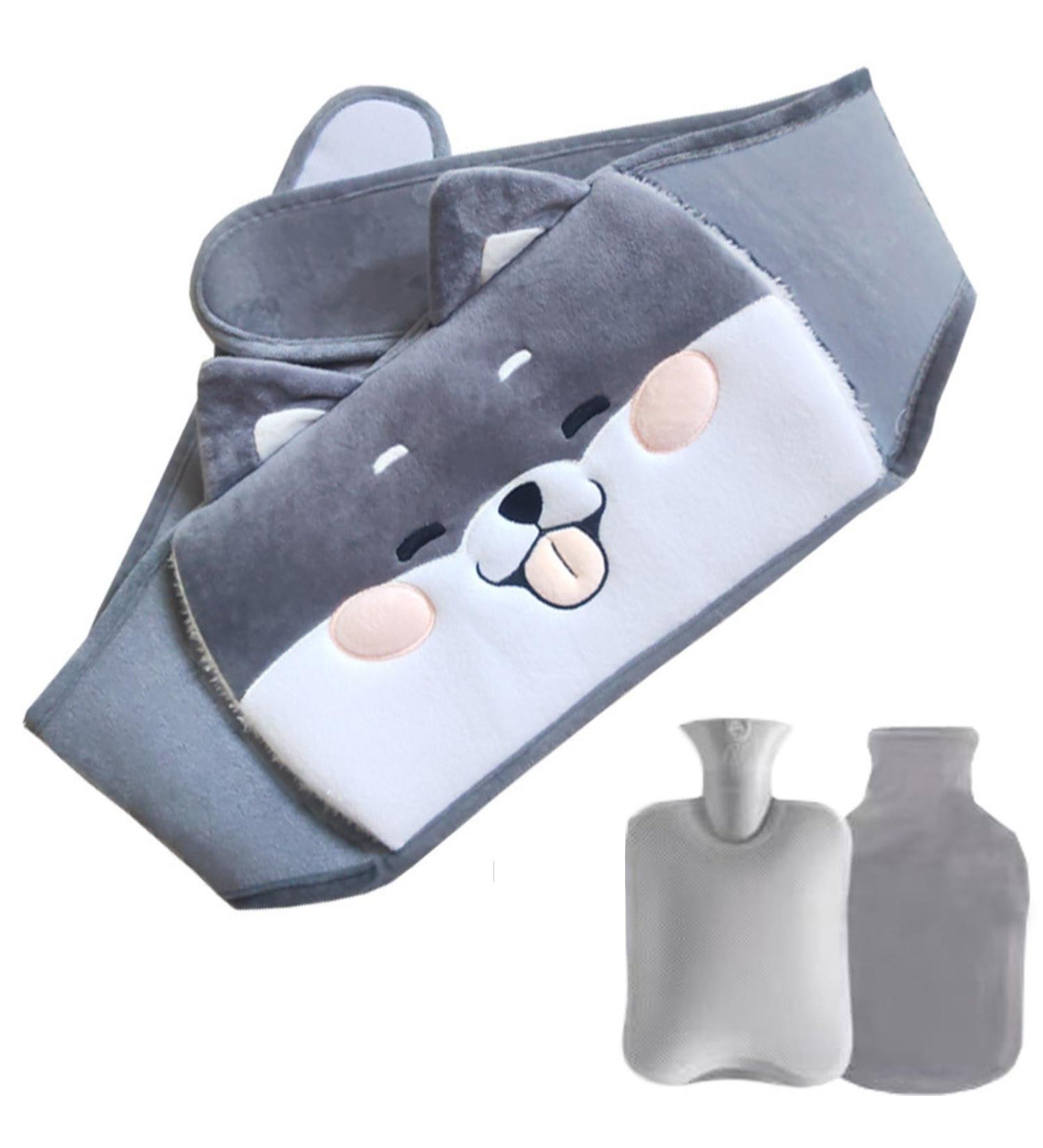 3-in-1 Portable Heat Bottle with Soft Waist Cover - Relieve Abdominal & Leg Pain - Ideal for Husky Dogs - Buy Online on GoSupps.com