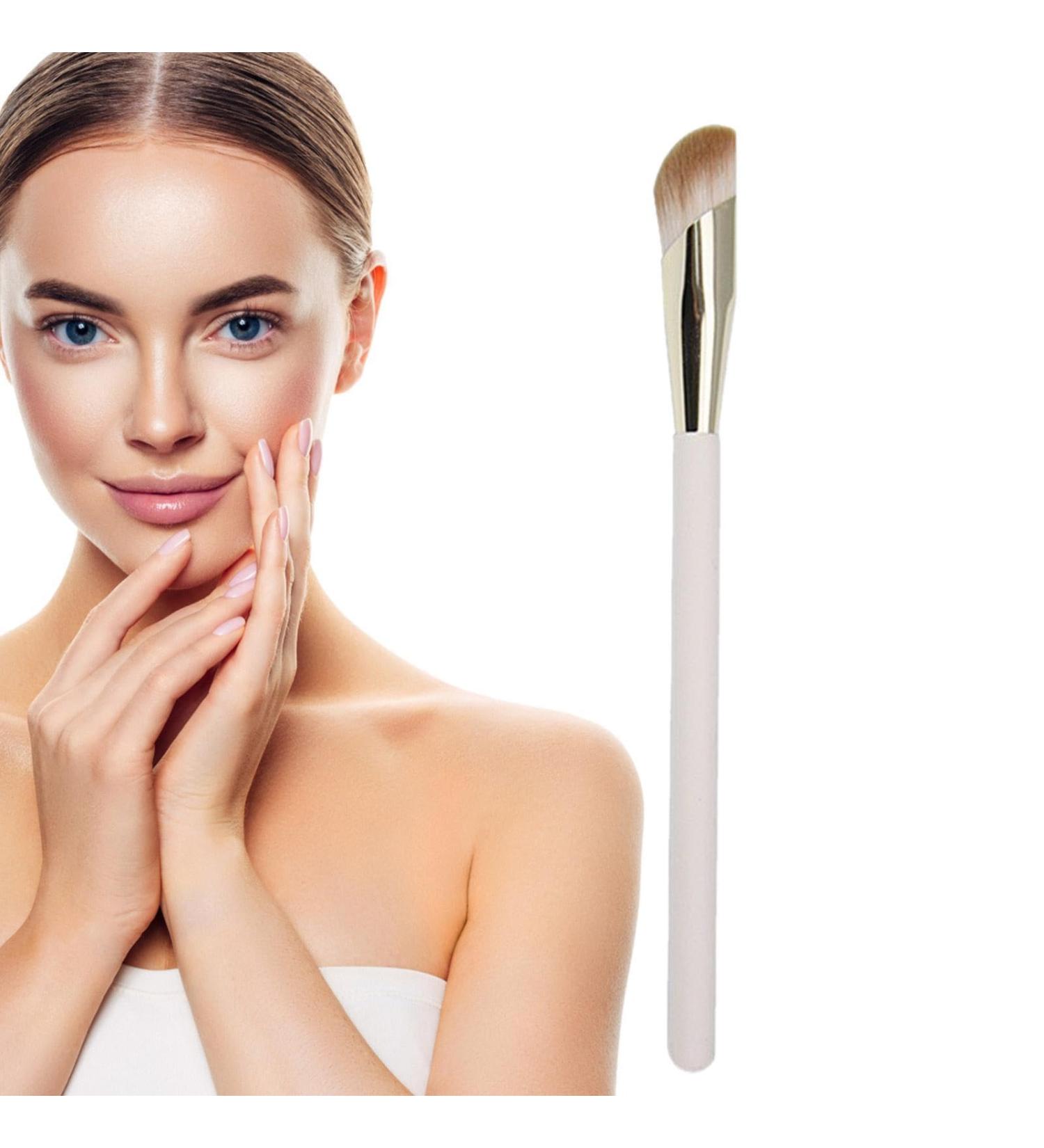 Foundation Makeup Brush | Ultra Thin Blending Tool | Professional Angled Concealer Brush for Travel & Home | Silky Bristles for Flawless Finish - Buy Online on GoSupps.com
