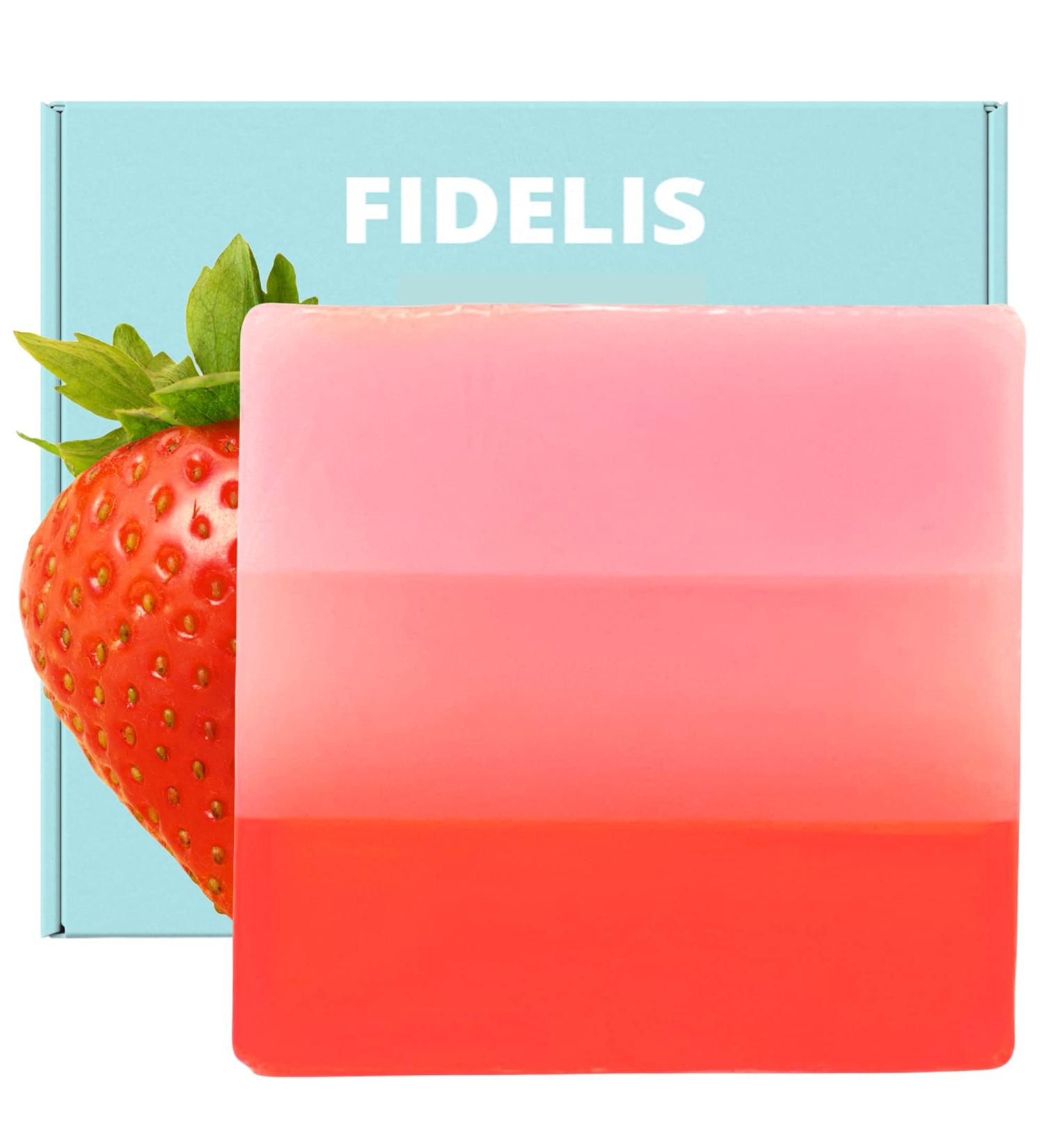 Fidelis Yoni Soap Bar (2 Pack) - 3.5 Oz pH Balanced V Clean Natural Feminine Wash (Strawberry) - Buy Online on GoSupps.com