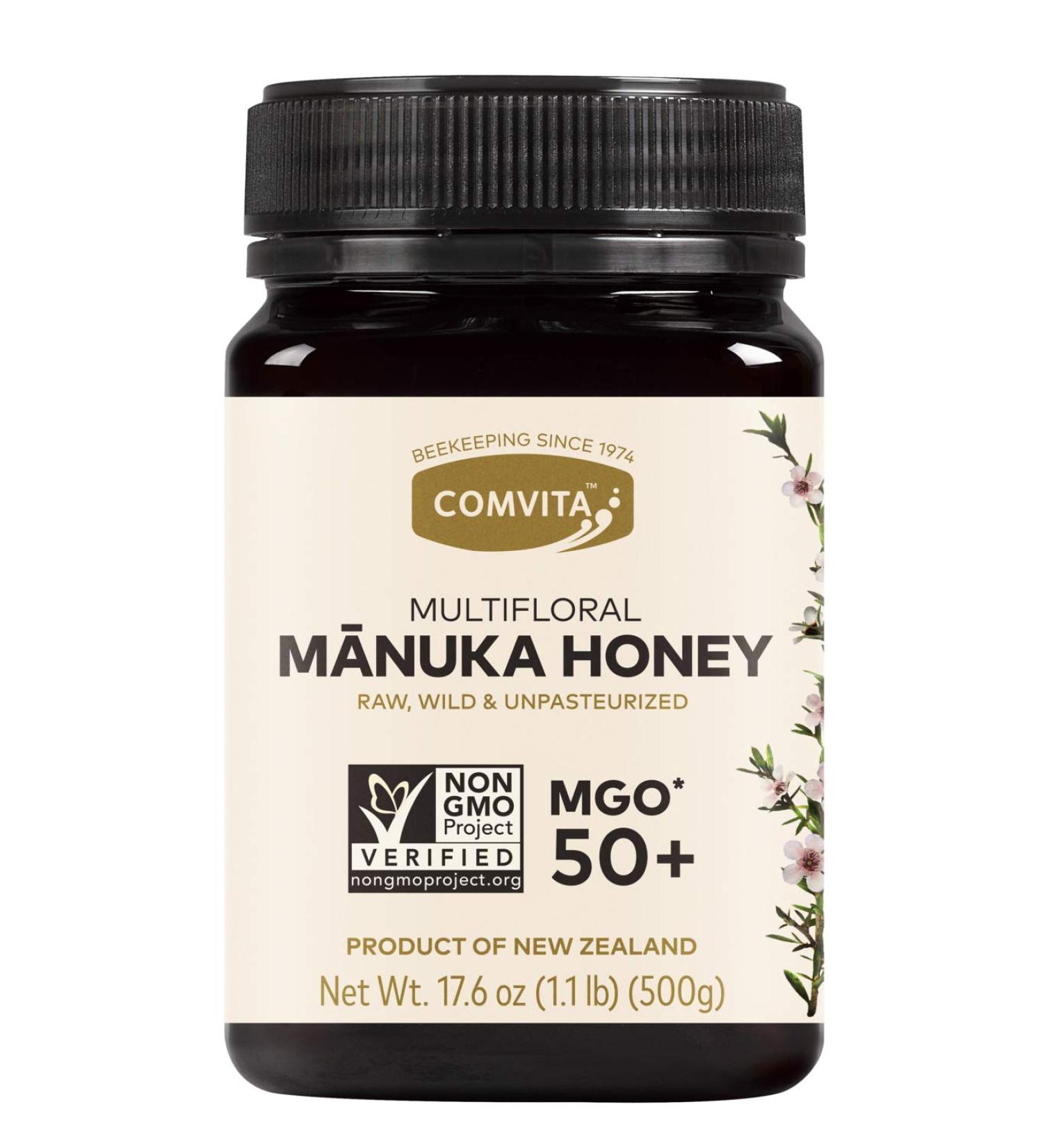 Buy Comvita Raw Multifloral Manuka Honey MGO 50+ | 500g | Pure & Natural - Buy Online on GoSupps.com