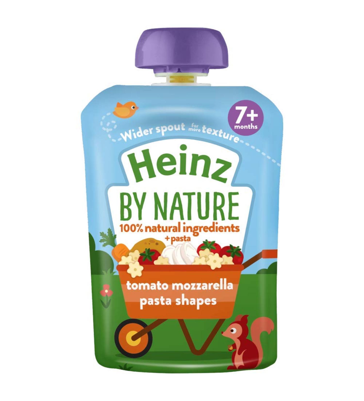 Heinz Tomato & Mozzarella Pasta Shapes Meal Pouch 130g | 7+ Months Baby Food - Buy Online on GoSupps.com
