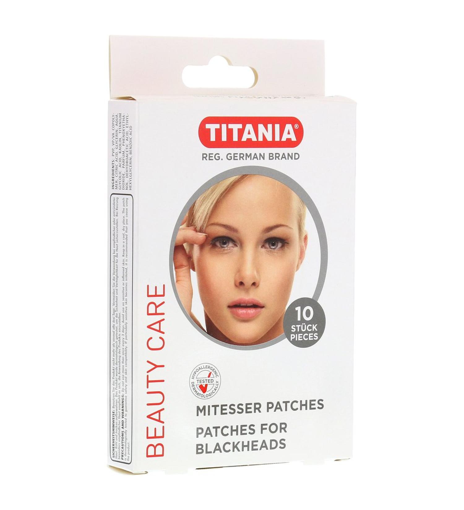 TITANIA Blackhead Patches - 1 Pack (40g) | Effective Skin Treatment | Clear Pores with Transparent Display - International Shipping Available - Buy Online on GoSupps.com