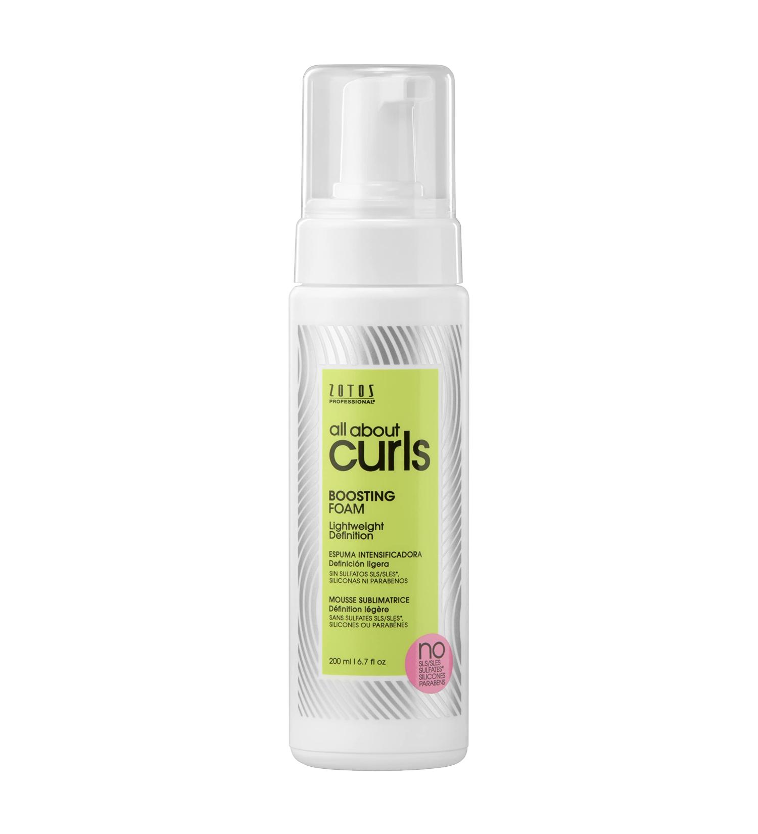 All About Curls Boosting Foam 6.7 Fl Oz - Lightweight Definition Hold for All Curly Hair Types - Volumizing Formula for Extra Fullness & Body - Buy Online on GoSupps.com