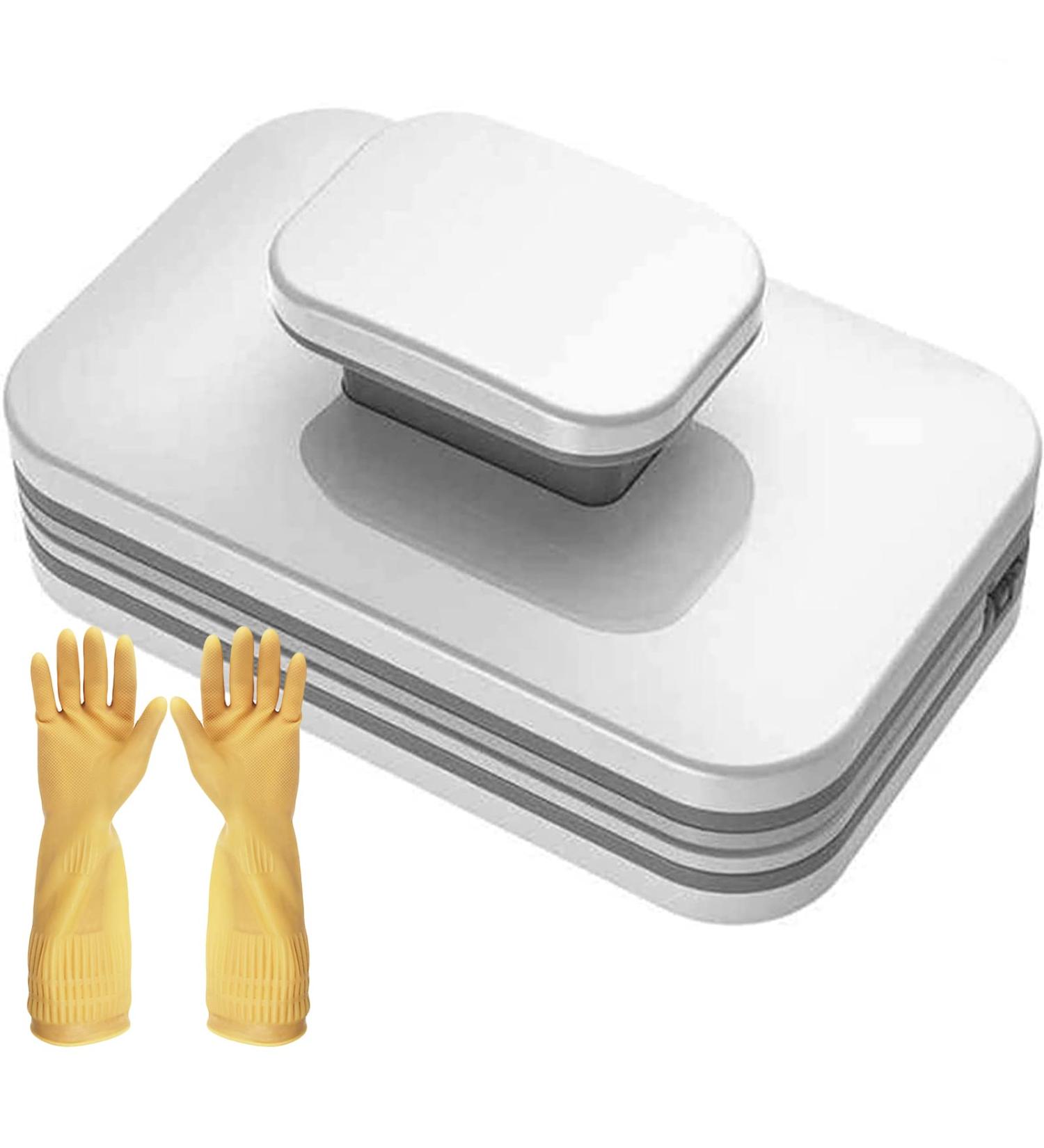 LTLJX Magnetic Window Cleaner Double Sided Outside Window Cleaner Tool with Comfortable Handle Wiper for High-Rise Glass Or Fish Tanks Glass Thickness 18 to 30mm - Buy Online on GoSupps.com