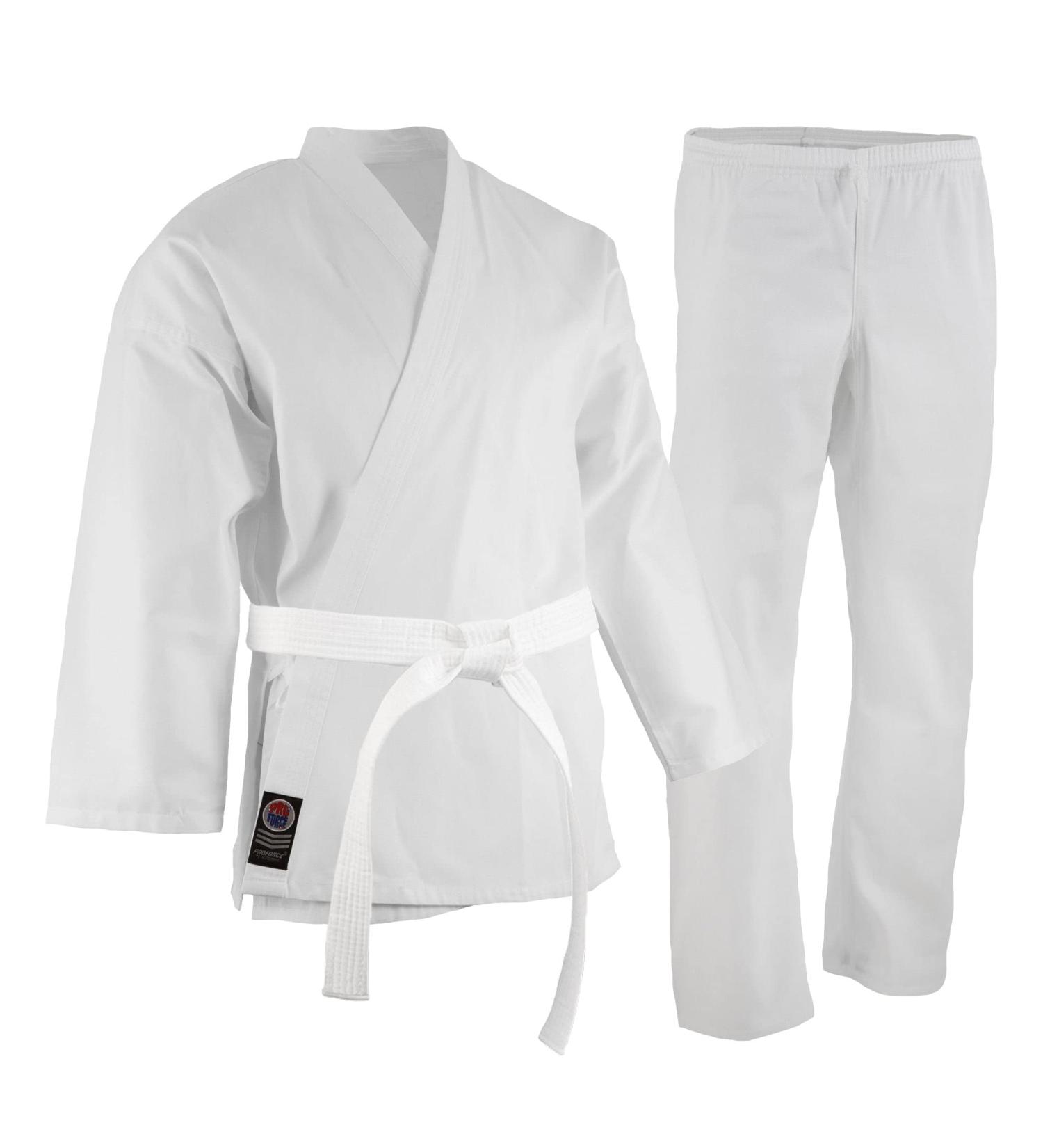 ProForce 6oz Traditional Karate Uniform - White | Size 00 - Buy Online on GoSupps.com