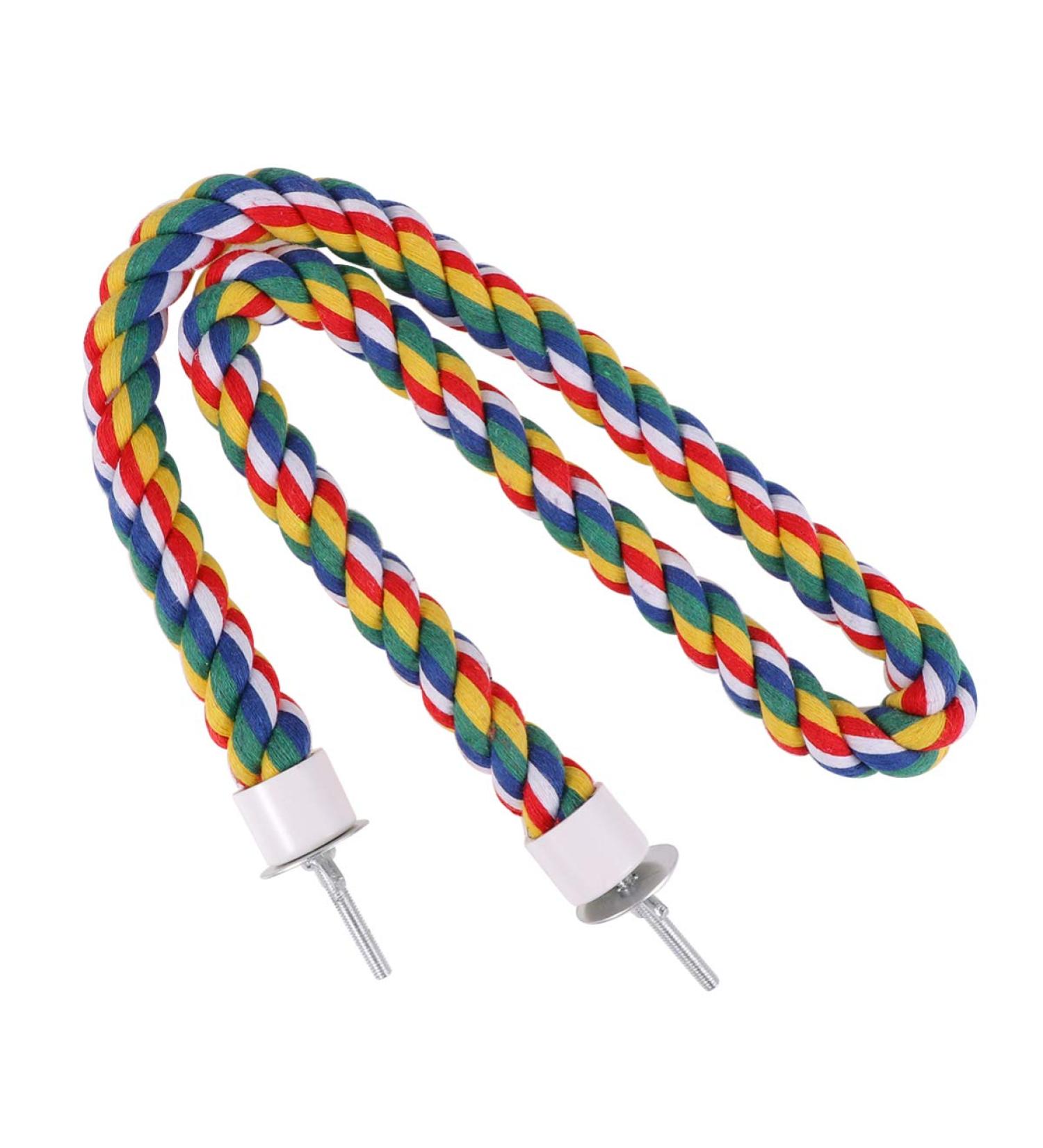 ULTECHNOVO 105cm Chicken Swing Rope Perch for Parrots - Bird Climbing Stand & Toy for Parakeets, Cockatiels, Conures, Macaws - Buy Online on GoSupps.com