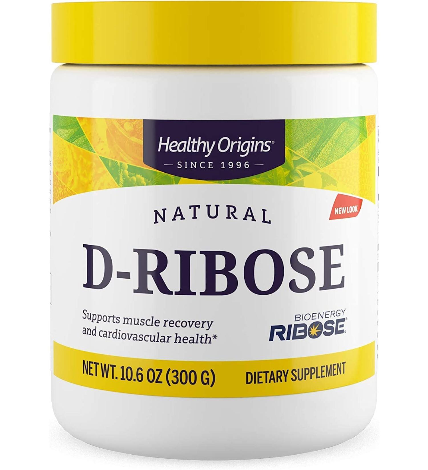 Healthy Origins D-Ribose Powder - BioEnergy Formula for Heart & Energy Support | Non-GMO Gluten Free 10.6 oz - Buy Online on GoSupps.com