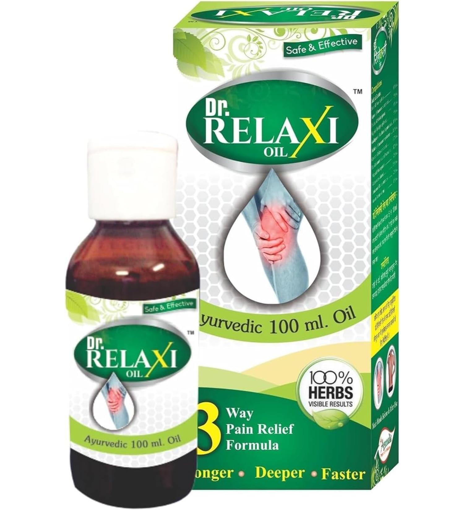 Generic Rajasthan Herbals Dr. Relaxi Oil (100ml) | 100% Safe & Pure Natural Ingredients - by Healthcart17
