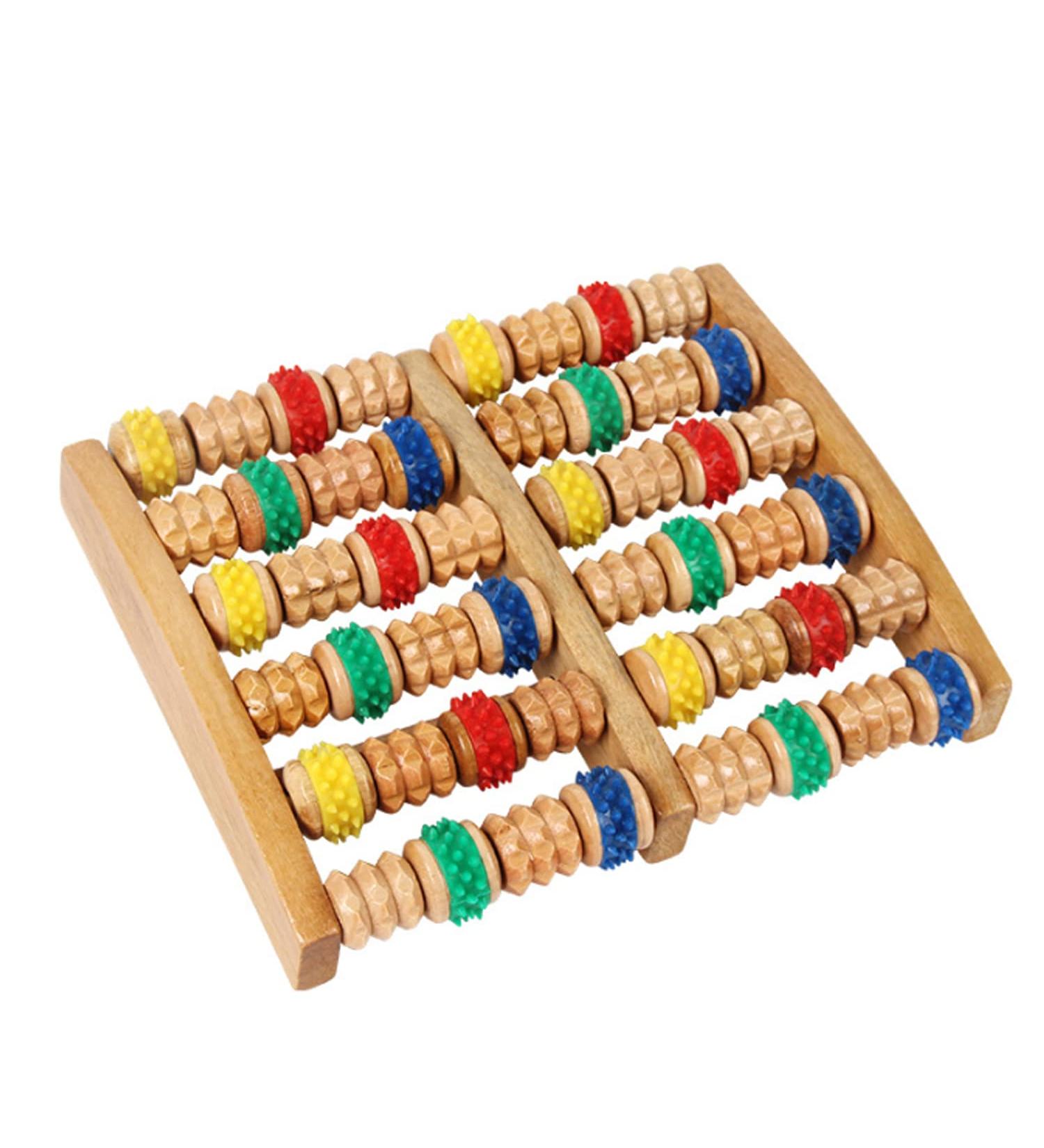 Binblin Wooden Foot Massage Roller - Relieve Tired Feet Heel Spur Relief & Perfect Gift for Mom Dad Grandma Grandpa - Buy Online on GoSupps.com