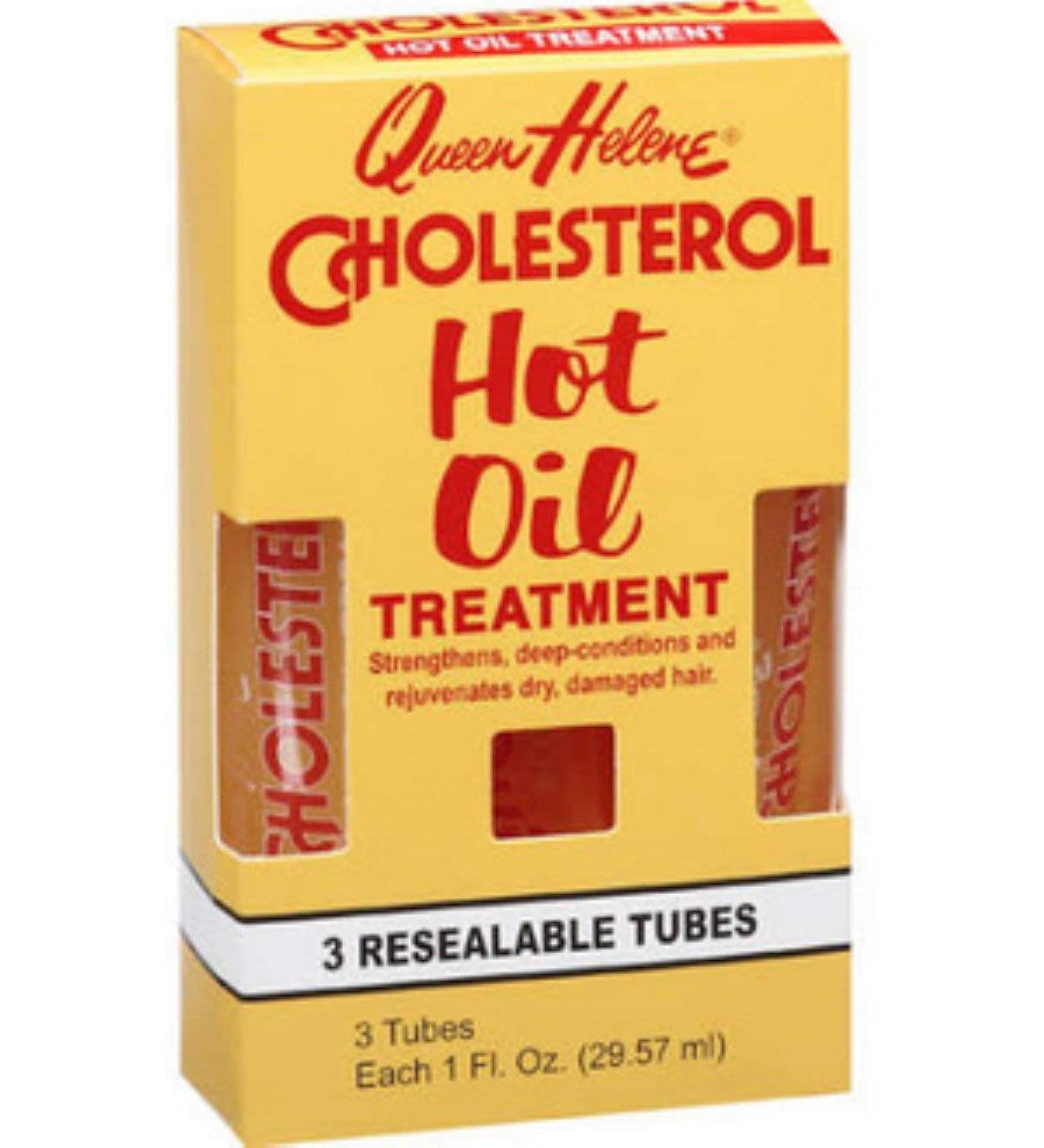 Para Laboratories Queen Helene Cholesterol Hot Oil Treatment in Resealable Tubes  3 - 1 fl oz (29.57 ml) tubes
