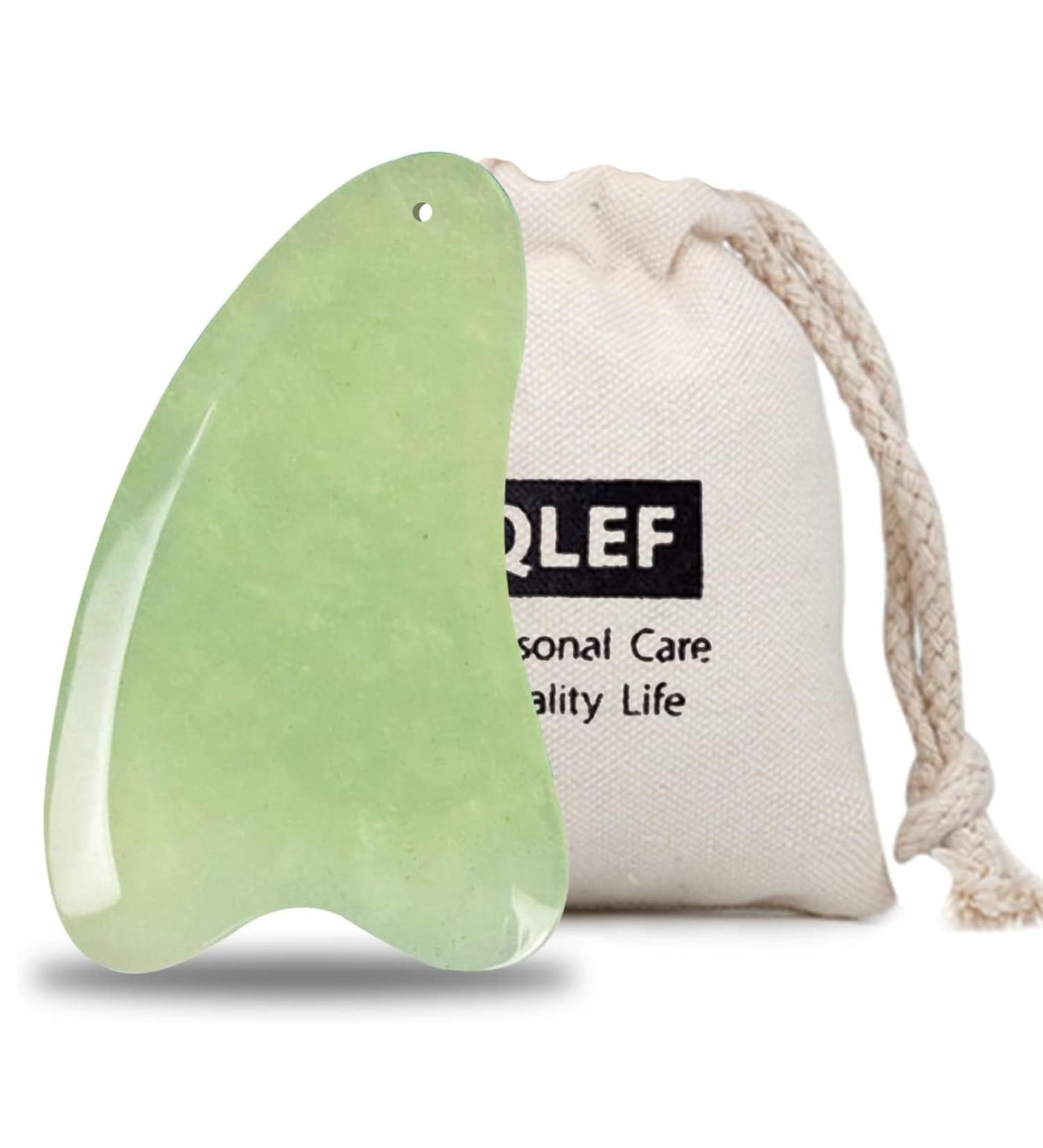 Handmade Jade Gua Sha Tool for Massage & Therapy | Small Triangle Scraping Board for Acupuncture & Trigger Point Treatment - Buy Online on GoSupps.com