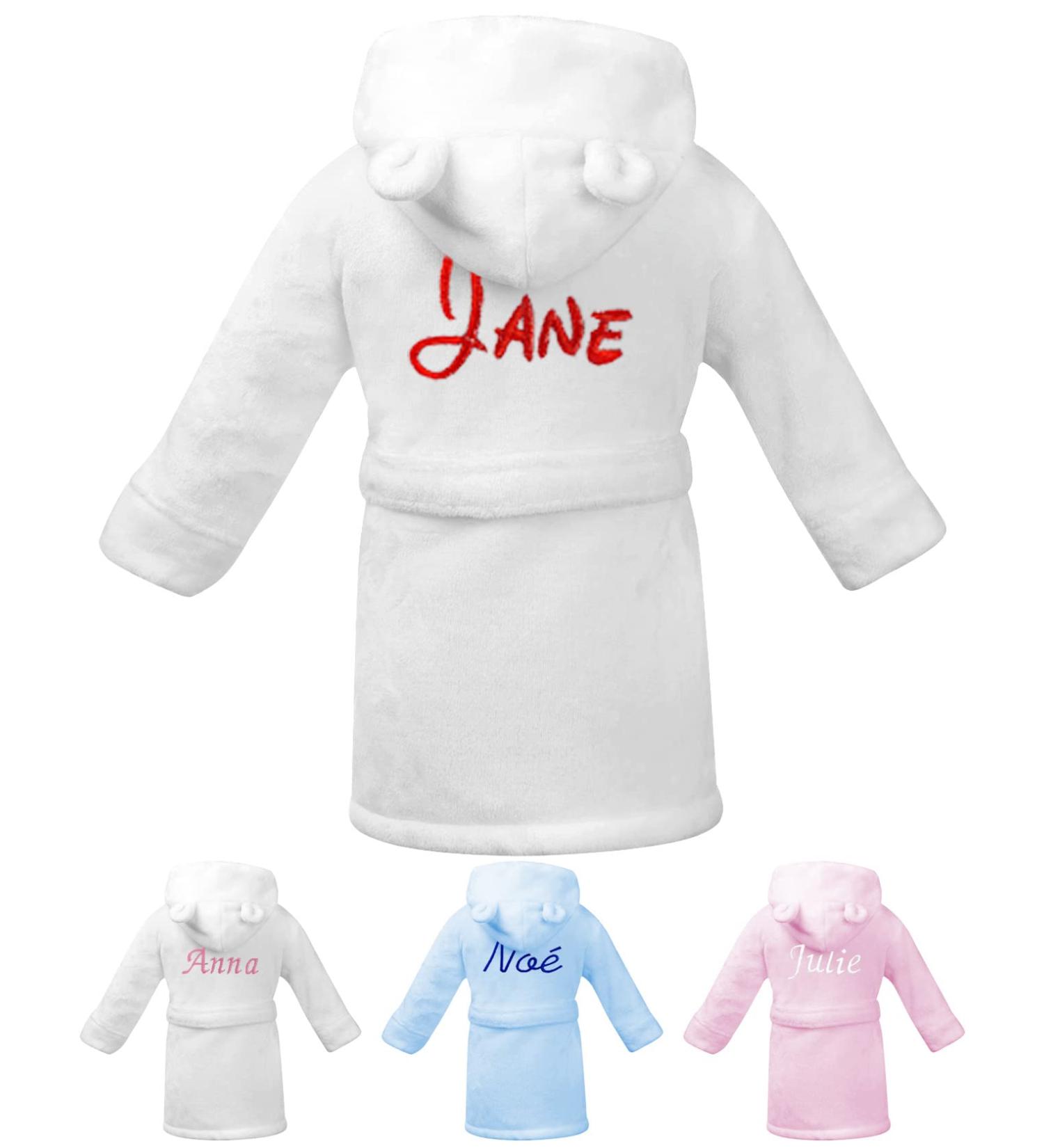 Personalized Baby Bathrobe - KDO Magic Hooded Embroidered Morning Mantle Gift (18-24 Months) - Multiple Colors - Ideal for Christmas & Birthday - Buy Online on GoSupps.com