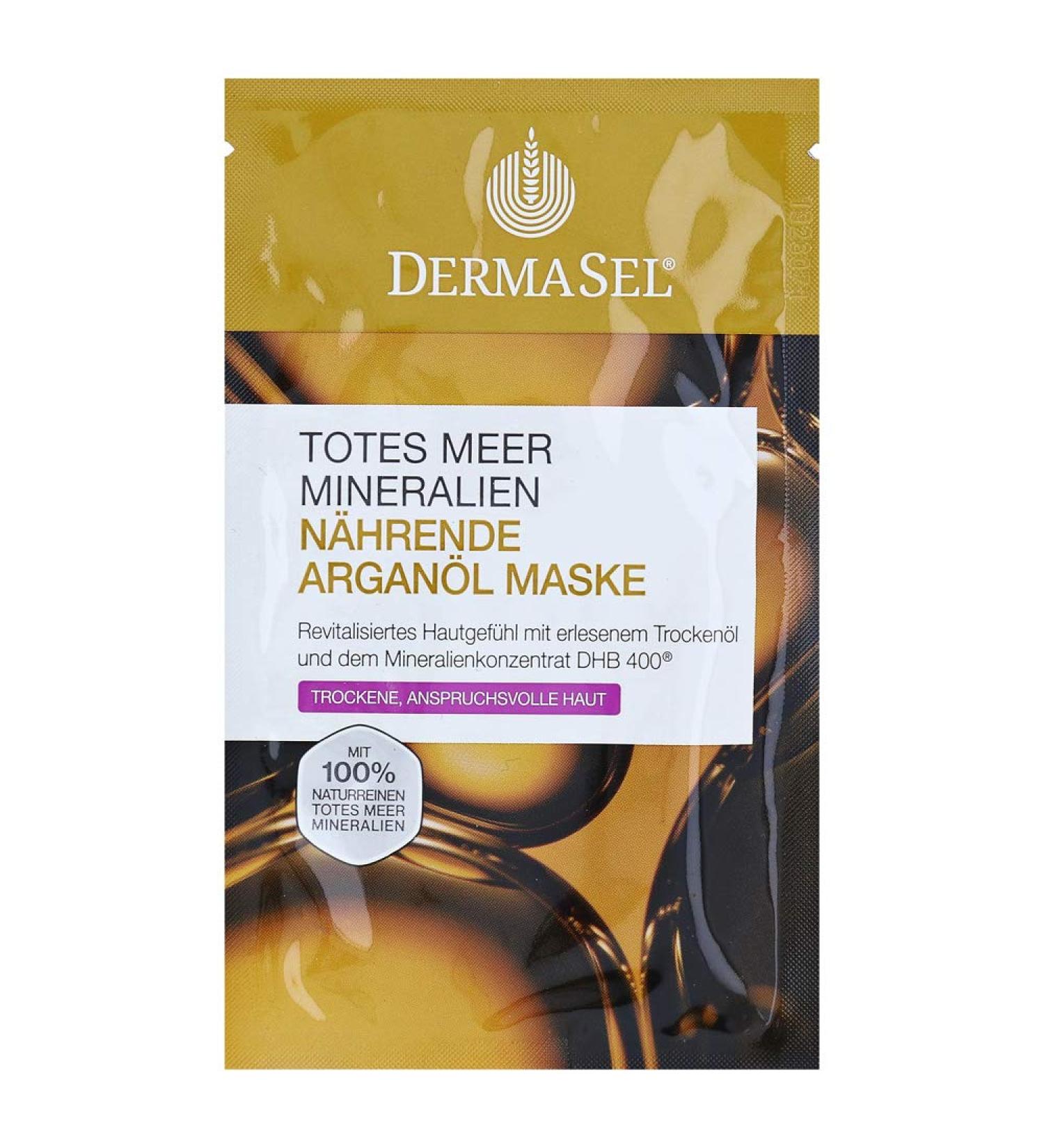 DermaSel Dead Sea Nourishing Argan Oil Mask 12 ml