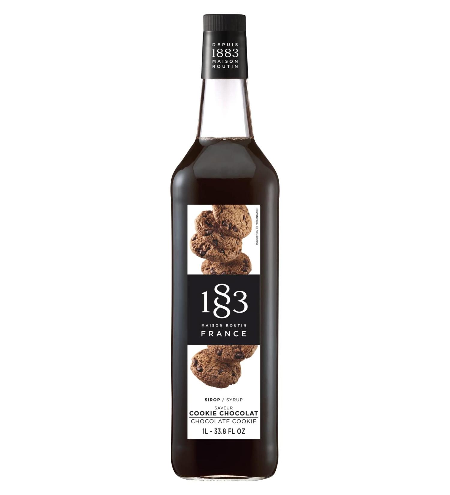 Maison Routin 1883 Chocolate Cookie Syrup Glass Bottle 1000 Milliliter - Buy Online on GoSupps.com