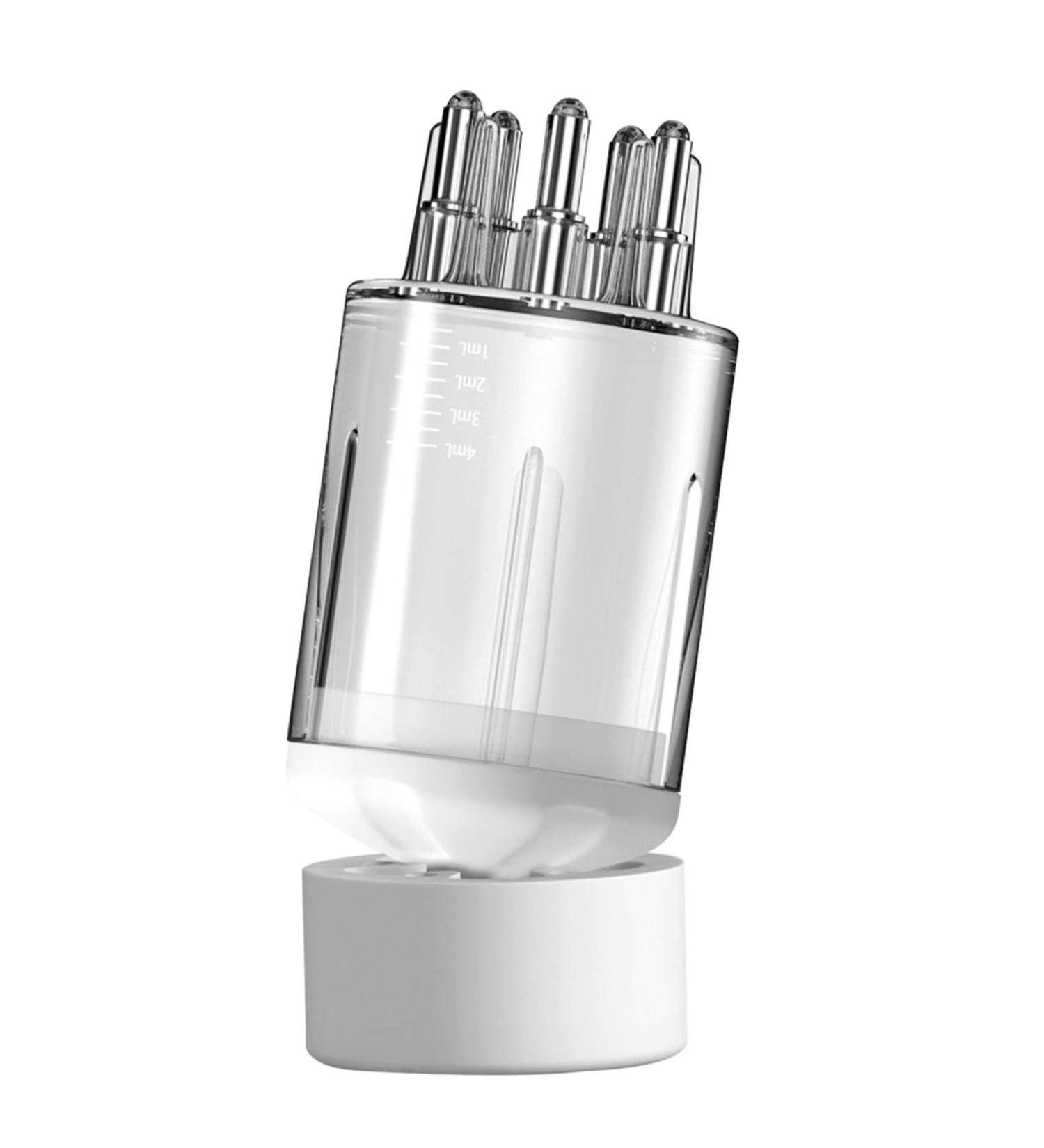 2 in 1 Hair Oil Applicator Bottle for Hair Growth - Scalp Oil Dispenser with Clear Scale & 5 Rebound Columns - Buy Online on GoSupps.com