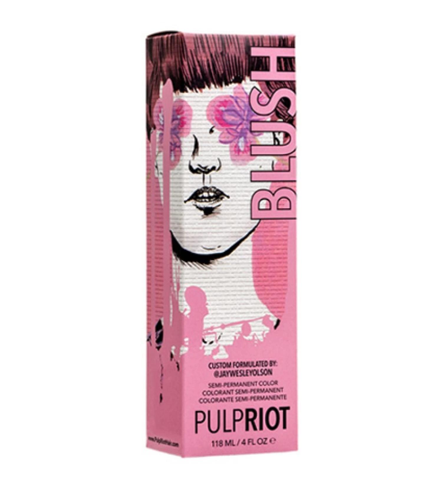 Pulp Riot Semi-Permanent Hair Color 4oz in Blush - Vibrant and Long-Lasting Color - Buy Online on GoSupps.com