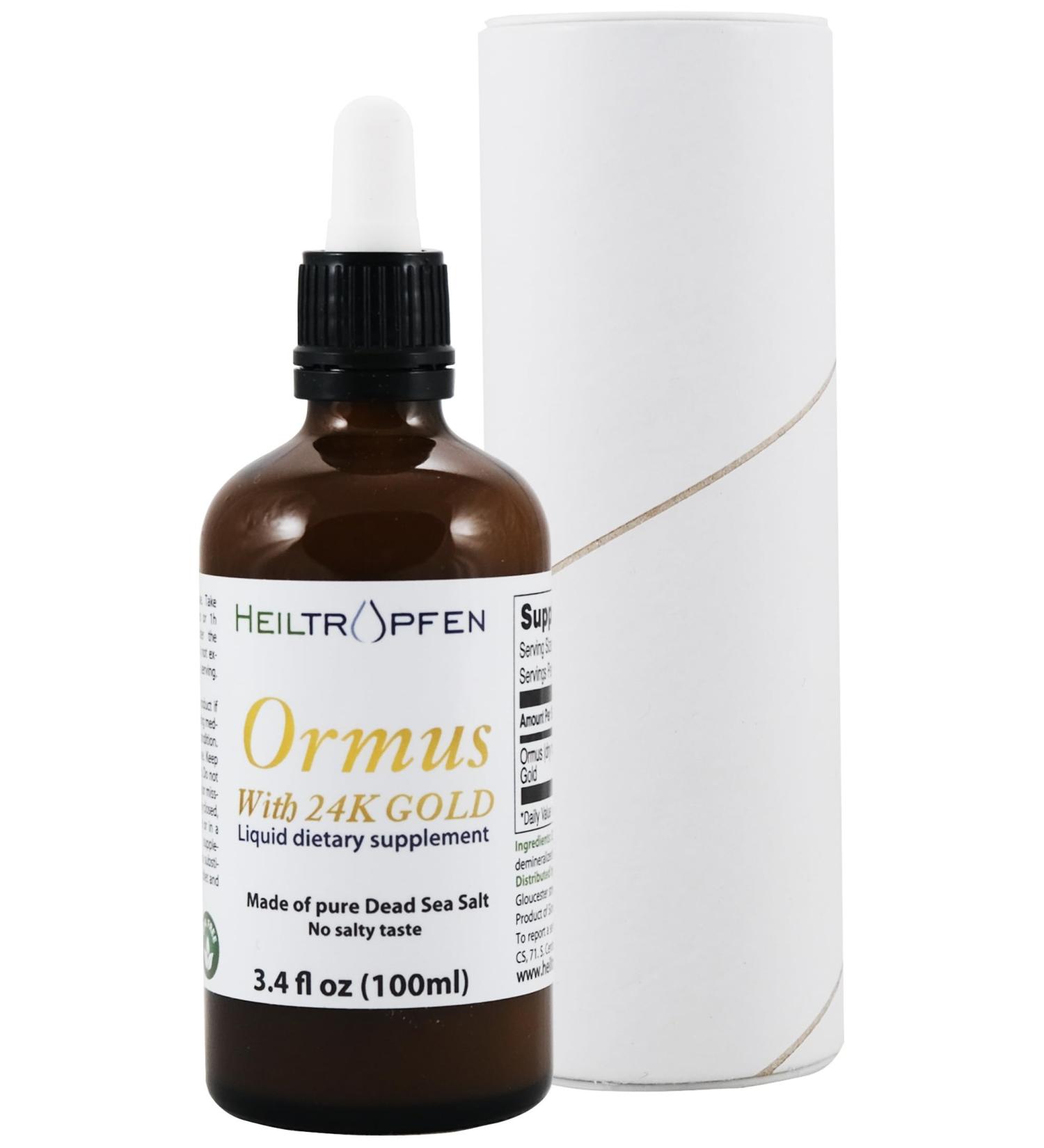 Ormus with 24K Gold 3.4 Fl Oz - 100 ml | Concentrated Orme | Atomic Minerals | Third-Party Tested | Heiltropfen  - Buy Online on GoSupps.com