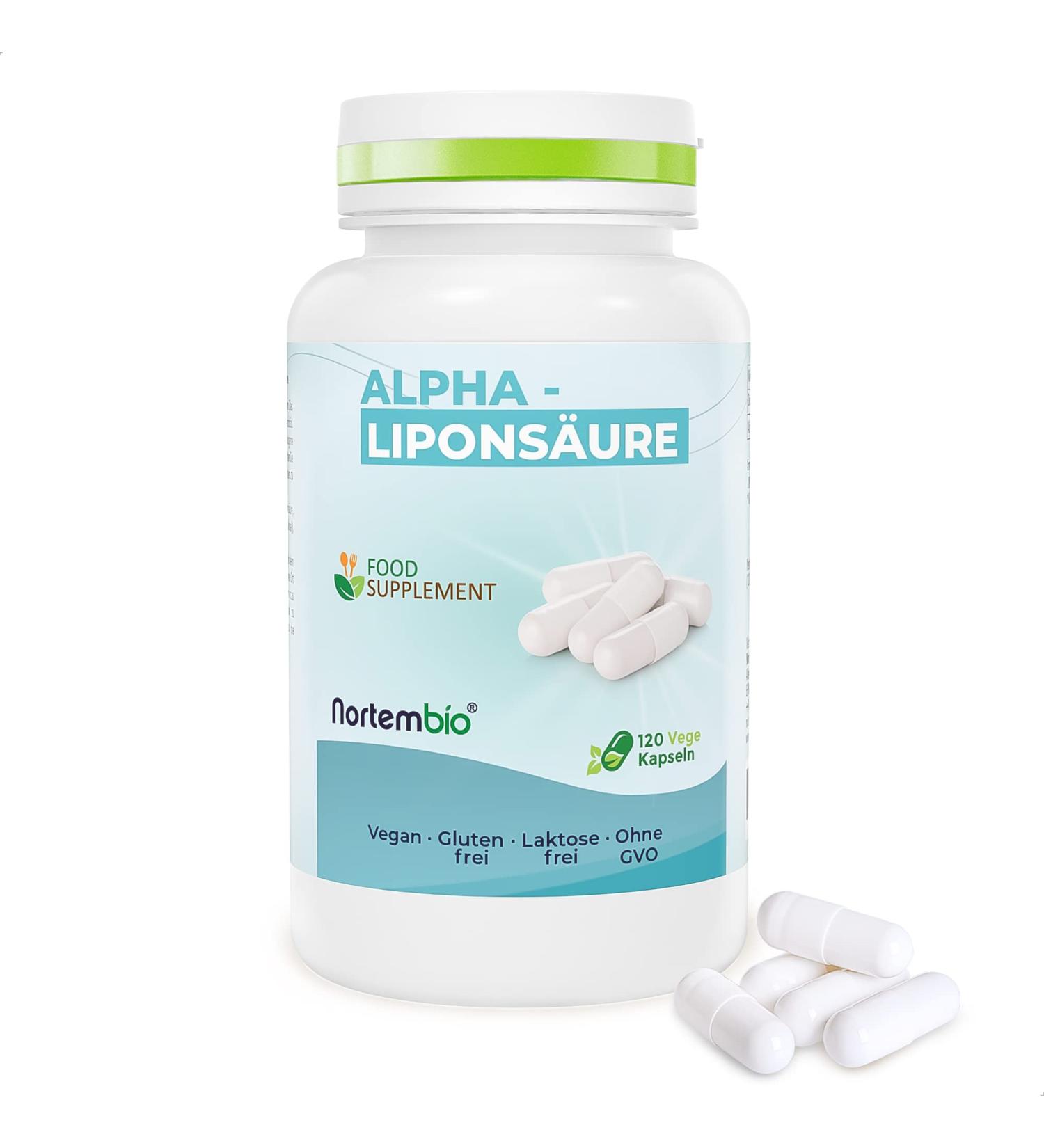 Nortembio Alpha-Lipoic Acid 100 Veggie Capsules | Immune Booster & Antioxidant Support | Nervous System Function - Buy Online on GoSupps.com