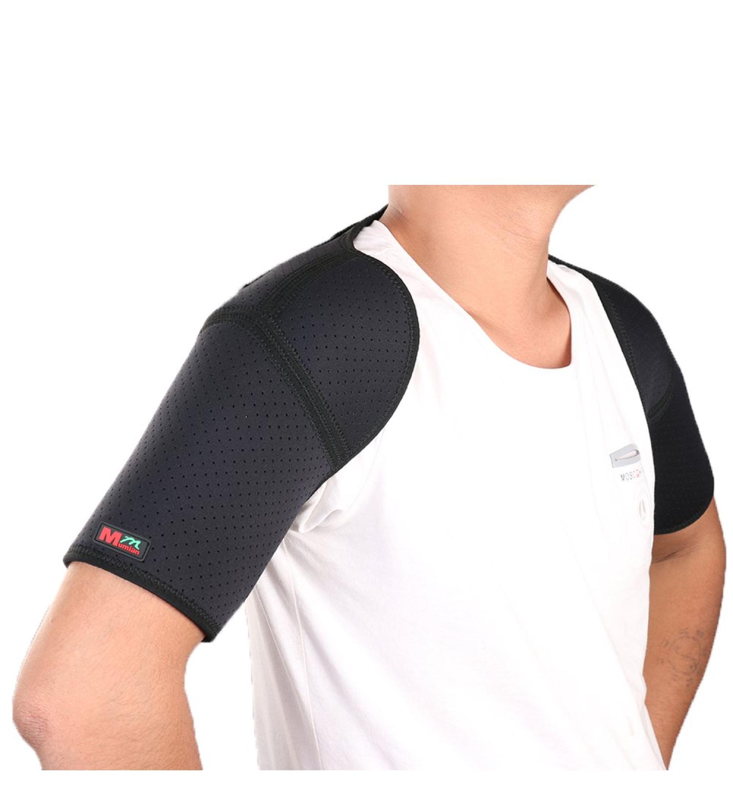 Buy Adjustable Sports Back Shoulder Brace - G08 by Mumian | Black Shoulder Pad Wrap Support Belt for Optimal Comfort & Performance - Buy Online on GoSupps.com