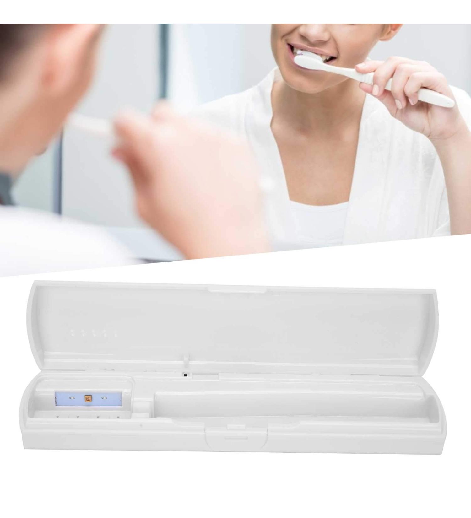 UVC Toothbrush Disinfection Case - LED Storage Box for Pregnant & Breastfeeding Care | International Shipping - Buy Online on GoSupps.com