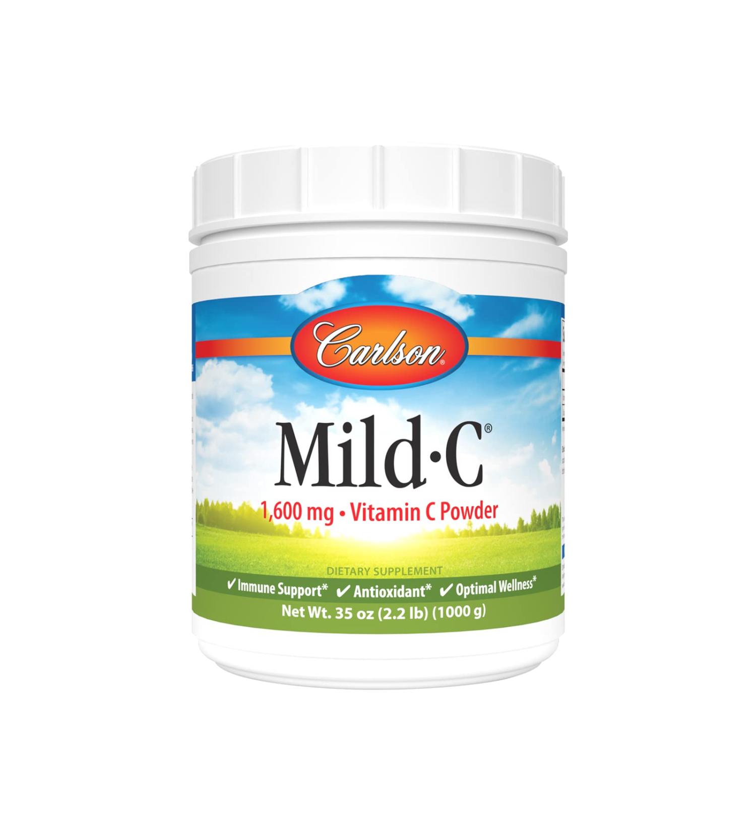Carlson - Mild-C Vitamin C Powder Supports Healthy Immune Function 35 oz (1 000 g) - Buy Online on GoSupps.com
