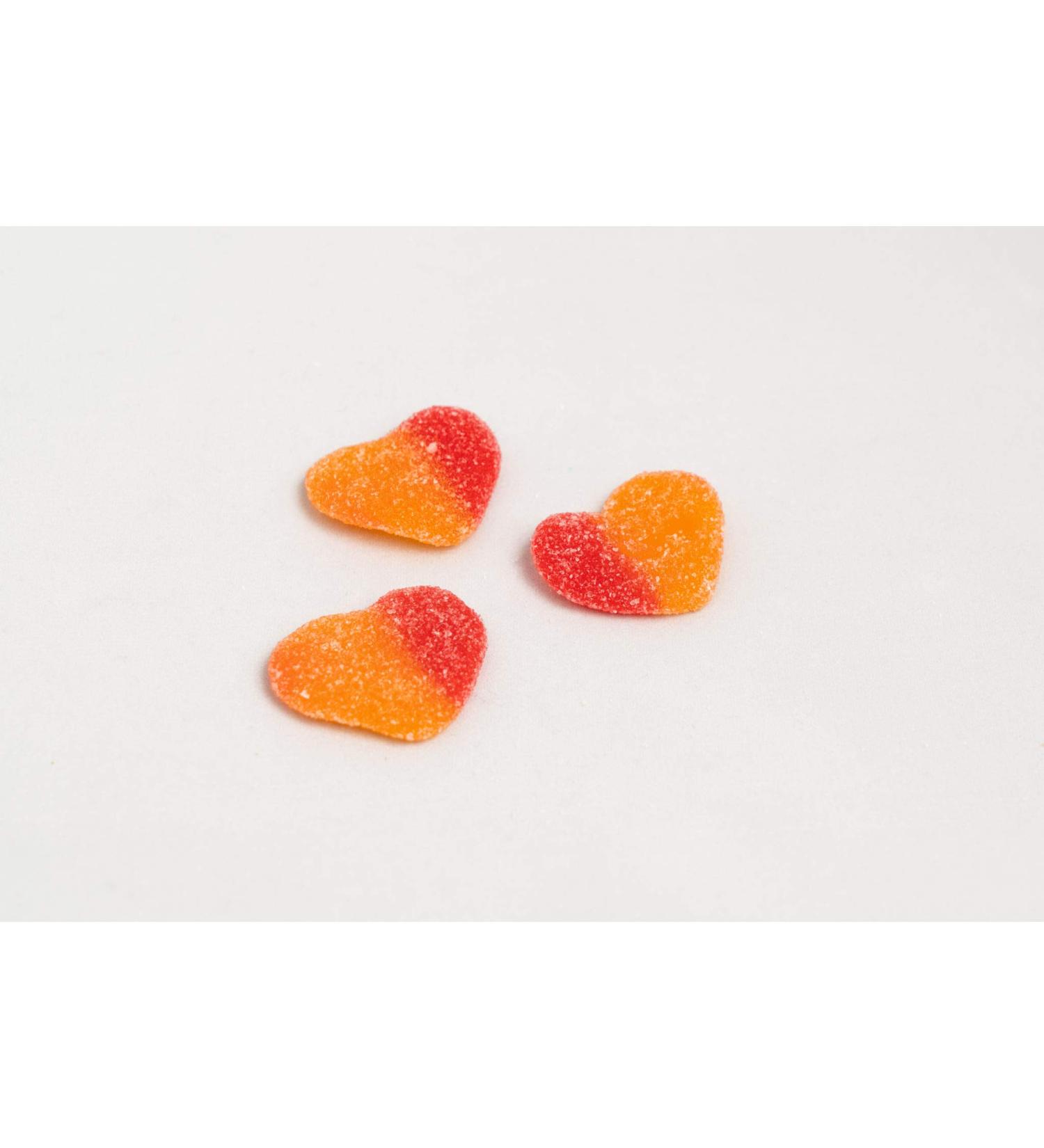 Momenti Gommosi Sweet peach heart candies per kg