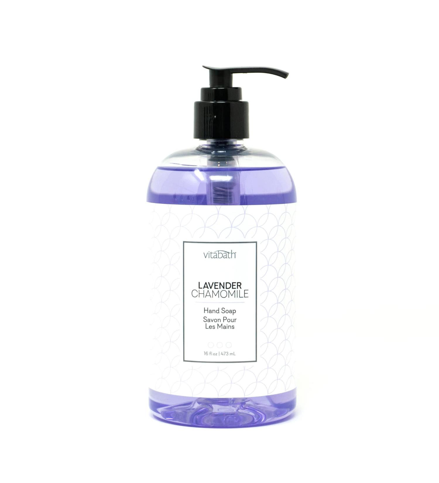 Vitabath Lavender Chamomile Hand Soap Nourishing Aloe & Antioxidants Cruelty-Free Gluten-Free Paraben-Free 16 oz - Buy Online on GoSupps.com