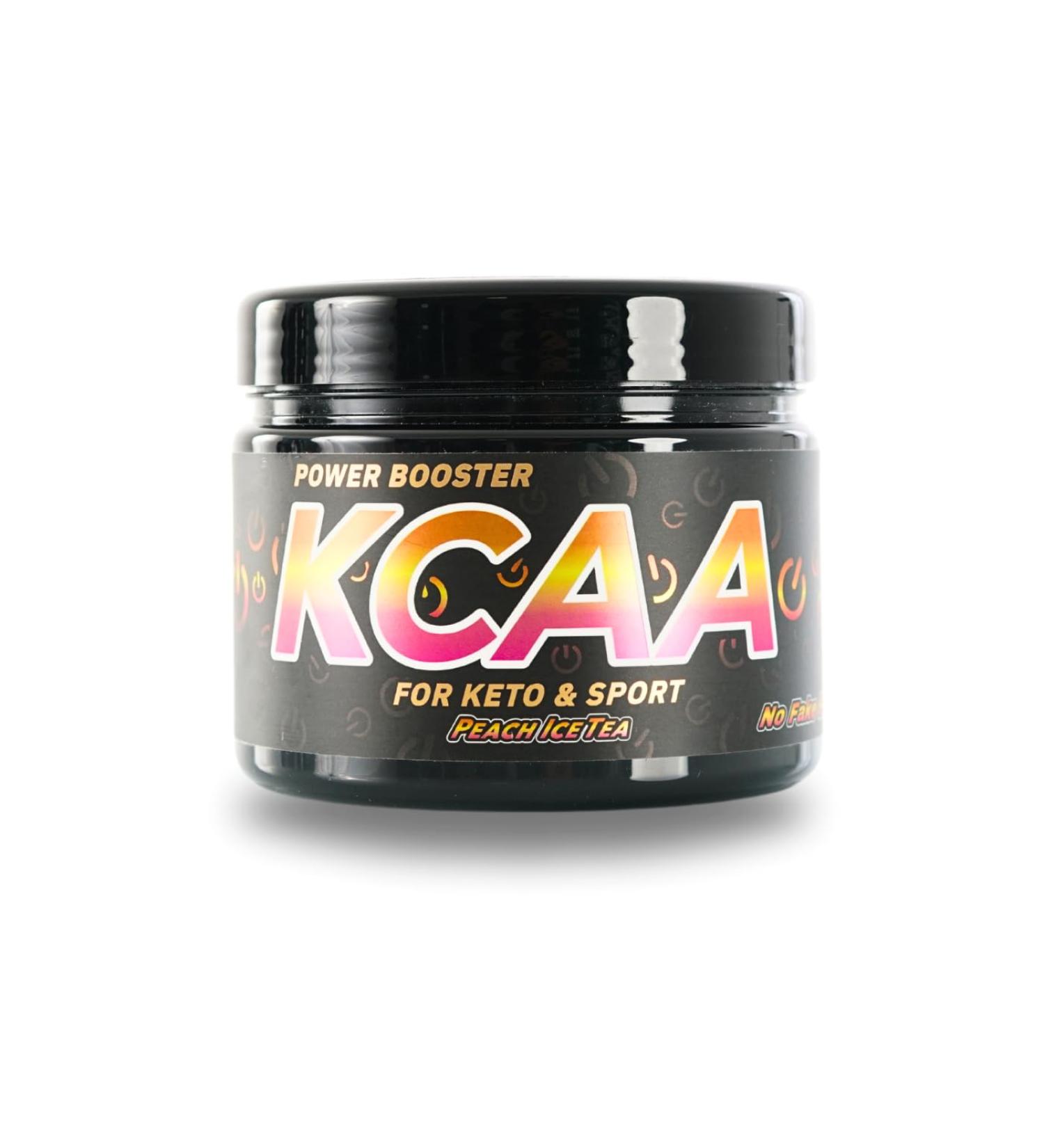 KCAA Amino Booster for Keto | Sugar-Free Peach Ice Tea - Energy Drink for Ketosis & Sports Nutrition - 28 Servings - Buy Online on GoSupps.com