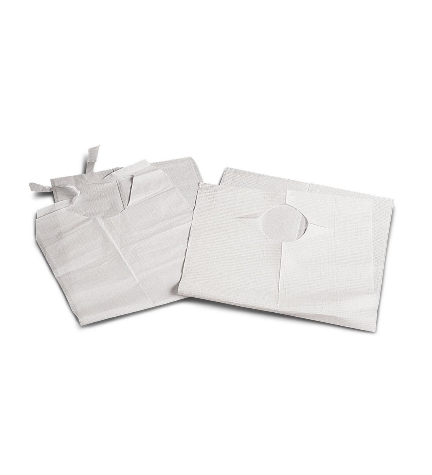 Personal Touch Disposable Bibs - Adult Tie-Back Tissue/Poly Bibs - Case of 150 - Spill Protection for Men & Women - Buy Online on GoSupps.com