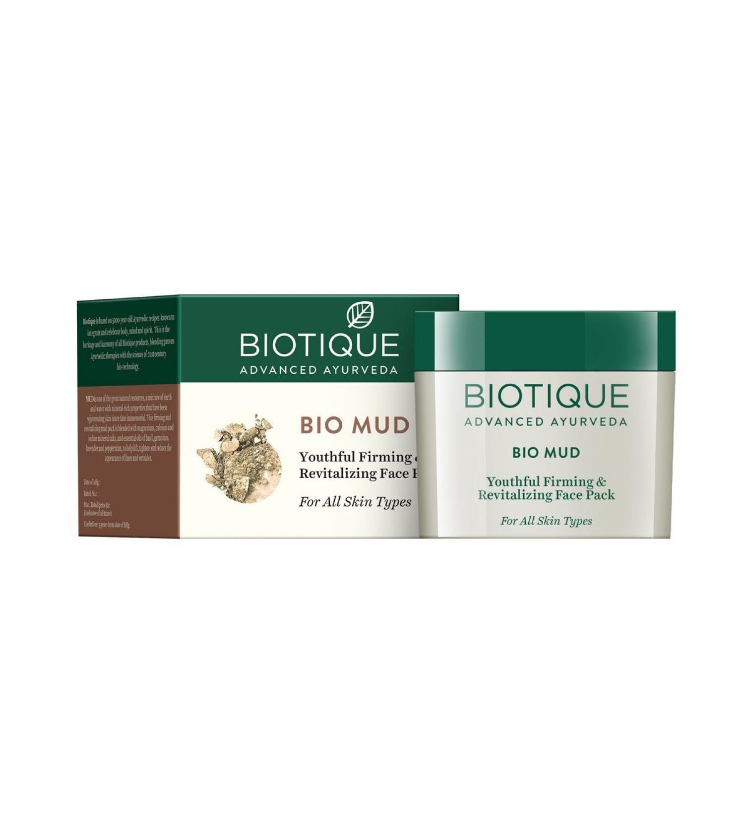Biotique Mud Ageless Firming and Revitalizing Face Pack for All Skin Types - Buy Online on GoSupps.com