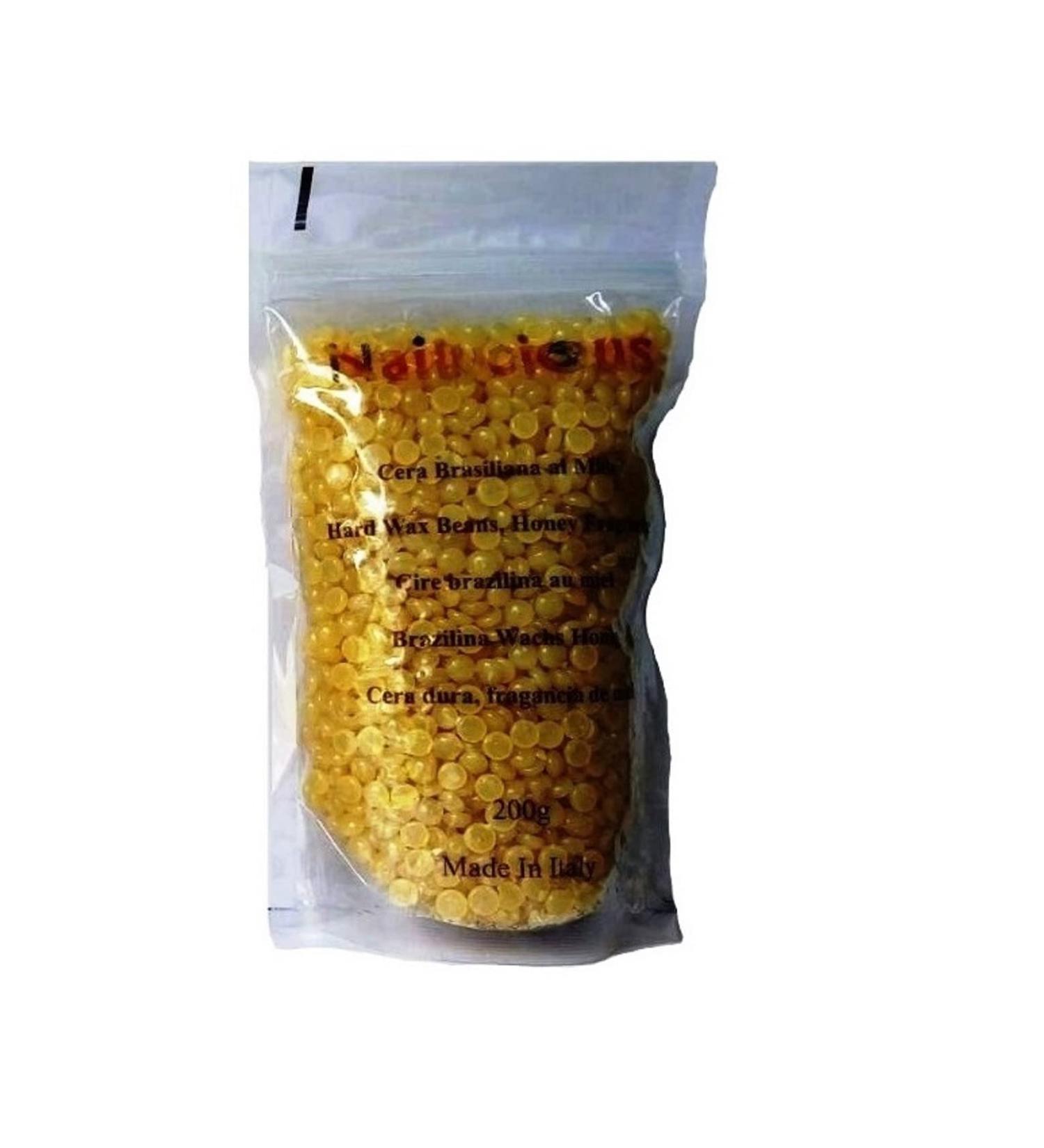 Hard wax beans body hair honey scent Made in Italy