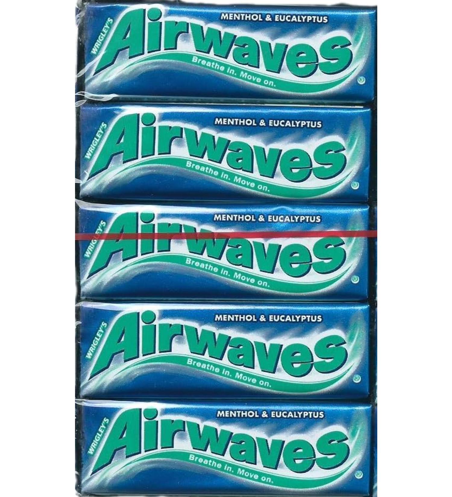 15 x 12 chewing gum Dragees Airwaves Menthol-Eucalyptus-an offer from FISGUS by Krass-Shopped-de menthol-eucalyptus 12 pieces (15 pack)