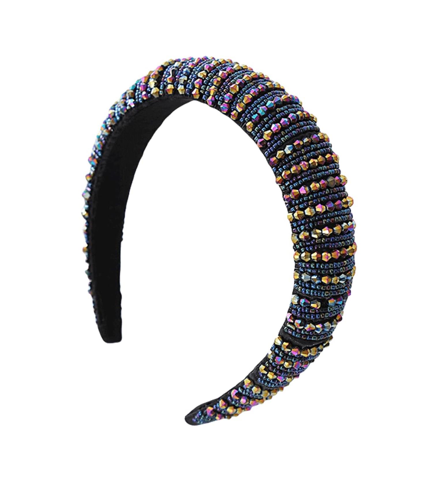 Scicent Rhinestone Headband - Crystal Wide Hair Bands for Women & Girls | Diamond Decorated Party & Wedding Headdress - Buy Online on GoSupps.com