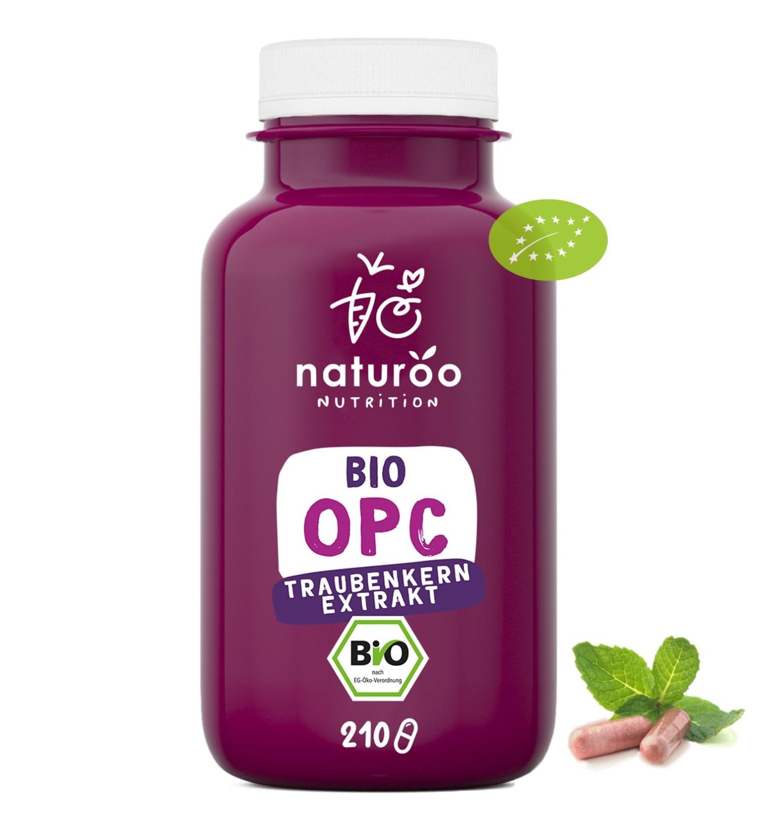 Buy OPC 90% Grape Seed Extract - High Dose Antioxidant Supplement | 210 Capsules | 500mg per Dose | Supports Blood Pressure Health | International Shipping - Buy Online on GoSupps.com