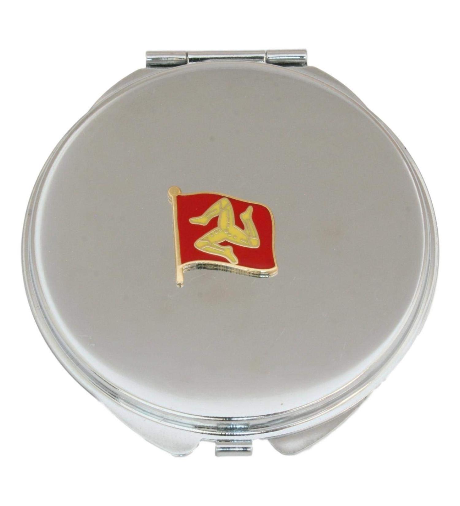 Isle of man Flag Compact Mirror Handbag Gift With Free Engraving 473 - Buy Online on GoSupps.com