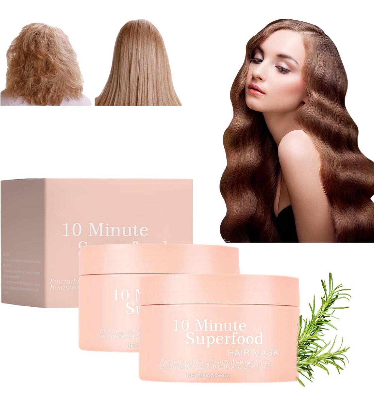 10-Minute Vitamin-Infusion Hair Mask | Hydrating Superfood for Thicker Fuller Softer Hair - Perfect for Damaged Dry Frizzy Hair - Buy Online on GoSupps.com