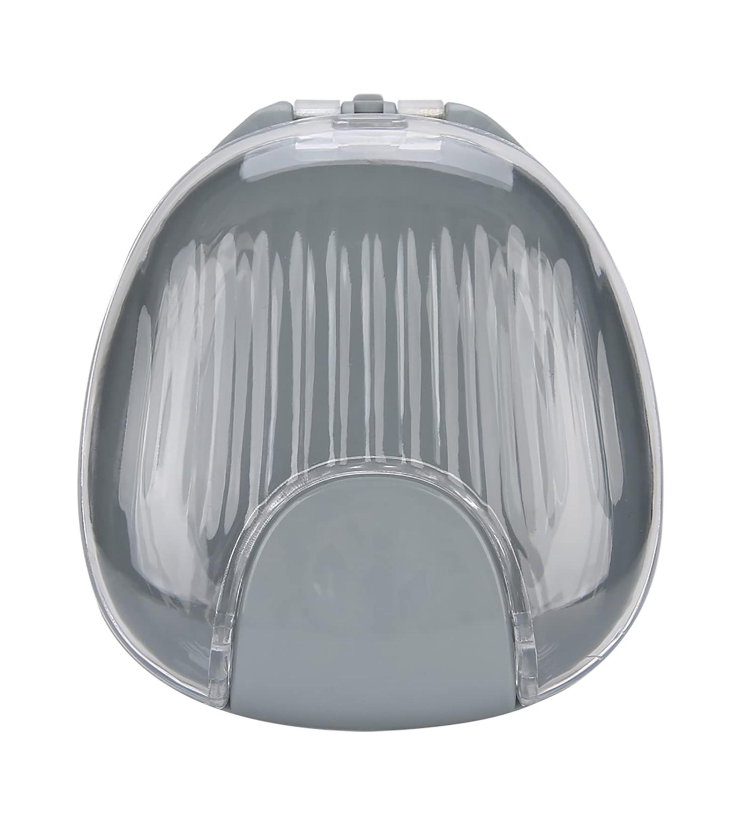 Portable Waterproof Retainer Case | Mouthpiece Prosthesis Container - Orange & Gray - Buy Online on GoSupps.com