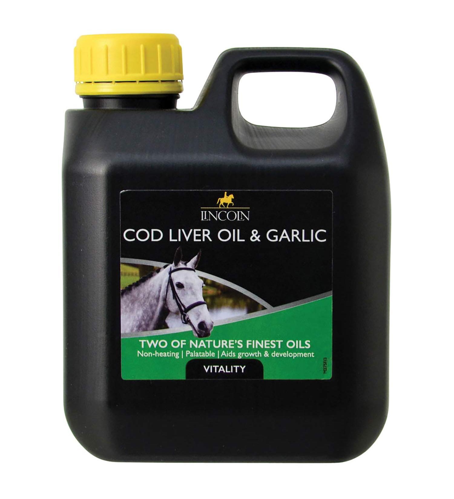 Lincoln Cod Liver Oil & Garlic - Horse Pony Supplements - 1 litre