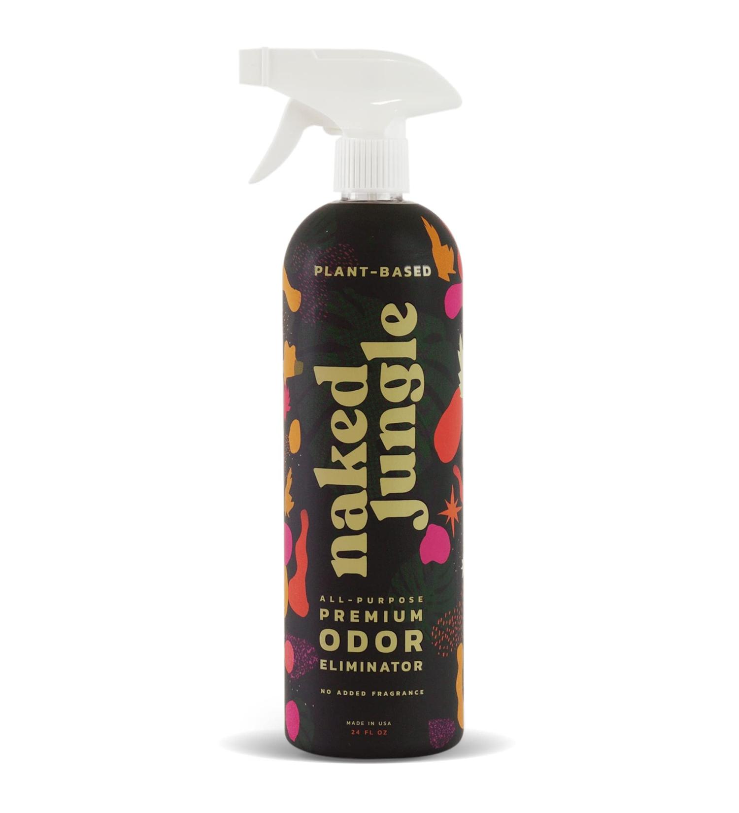 Naked Jungle Natural Odor Eliminator Spray - Plant Based Pet Safe Formula - All-Purpose Vegan Blend to Neutralize Extreme Smells - 24 Oz - Buy Online on GoSupps.com