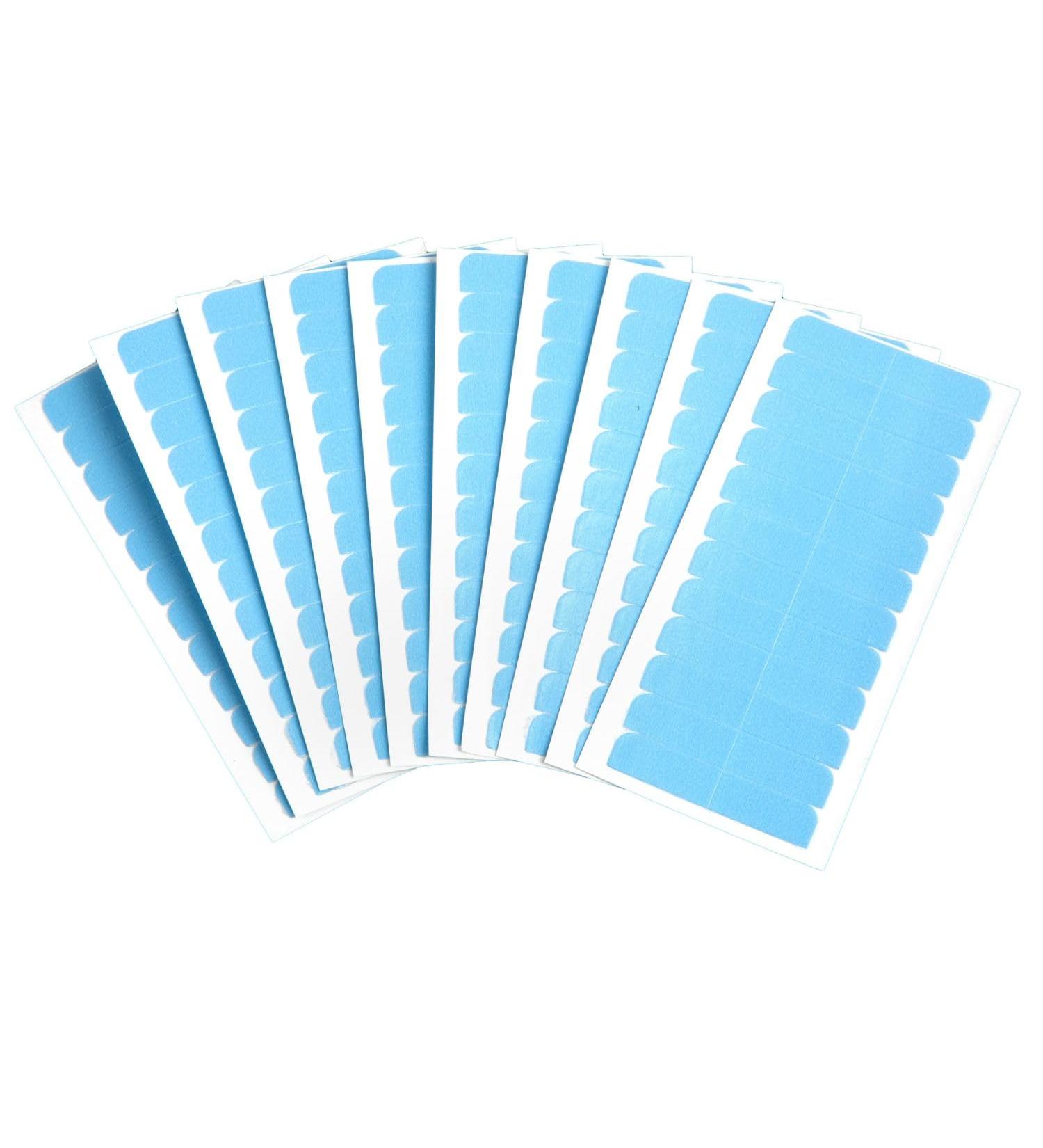 Tape In Hair Extension Tape Replacement - 120 Double-Sided Tabs (4cm x 0.8cm) - Blue | Best for Secure Long-Lasting Extensions - Buy Online on GoSupps.com