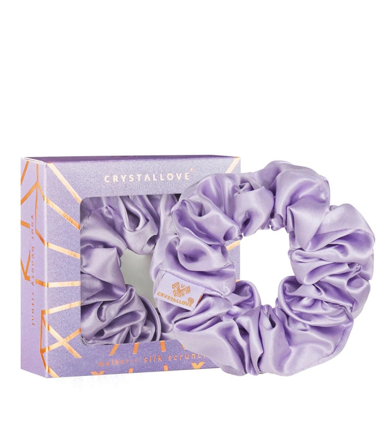 CRYSTALLOVE Silk scrunchie - lilac - Buy Online on GoSupps.com