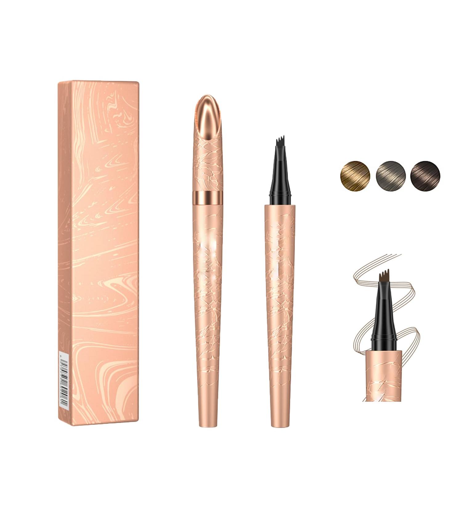 Crayon Sourcil Waterproof Feutre Sourcil Microblading 4-Pointes Anti-Transfert Longue Tenue Pour Femmes (#1 20g) #1 20 g (Lot de 1) - Buy Online on GoSupps.com