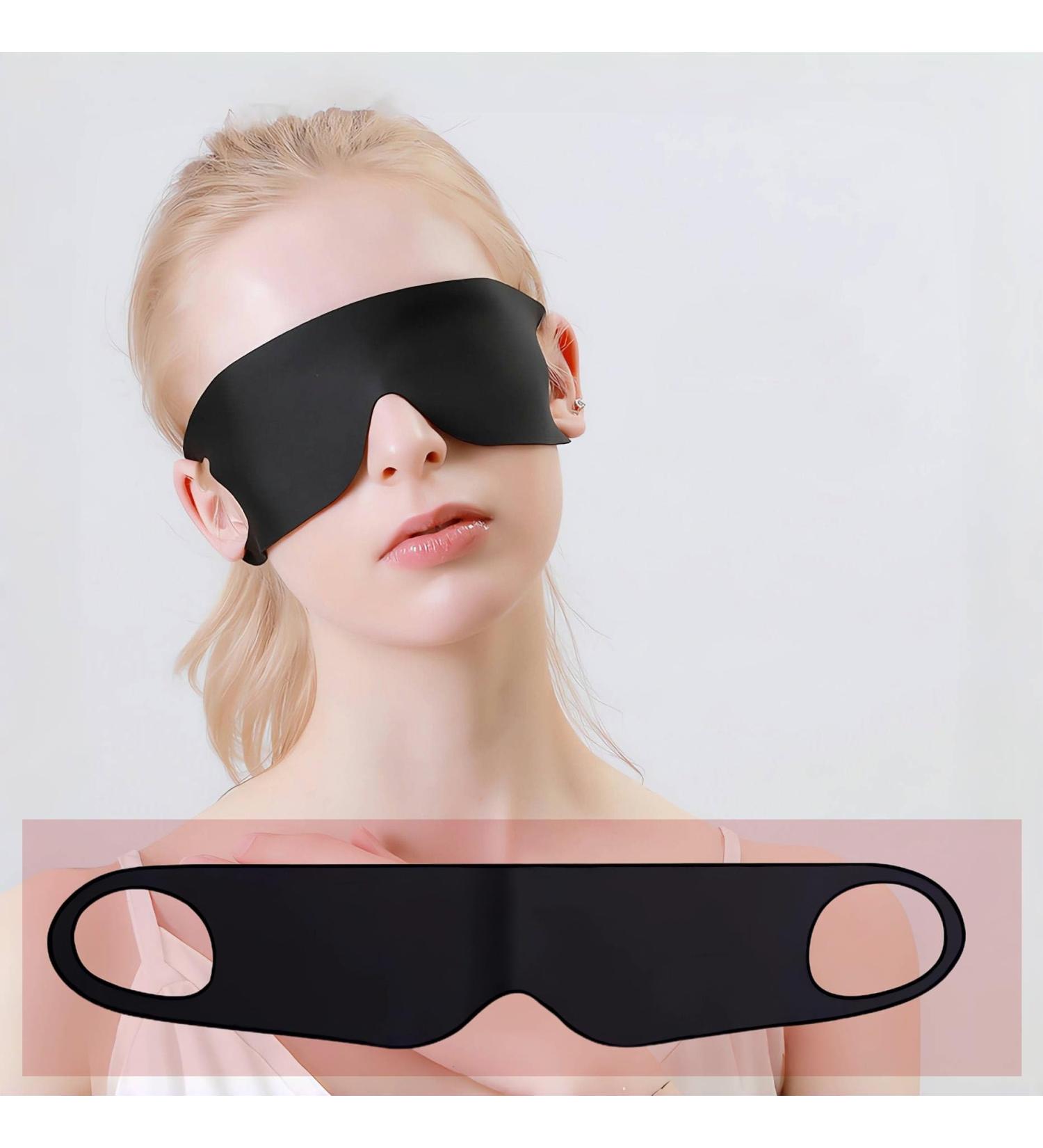 Buy Soft Zero Pressure Sleeping Eye Mask - 100% Light Blocking for Men & Women | Perfect for Travel & Relaxation - Buy Online on GoSupps.com