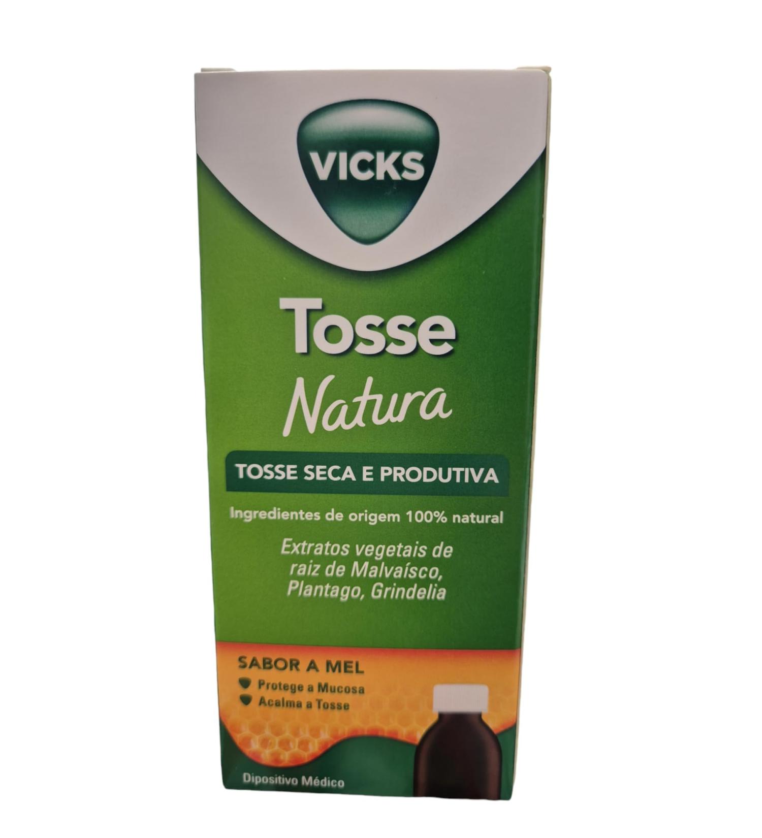 Vicks Natural Adult Cough Formula 140ml Dry & Productive Cough With Mallow Root Plant Extract Grindelia 100% Naturally - Buy Online on GoSupps.com